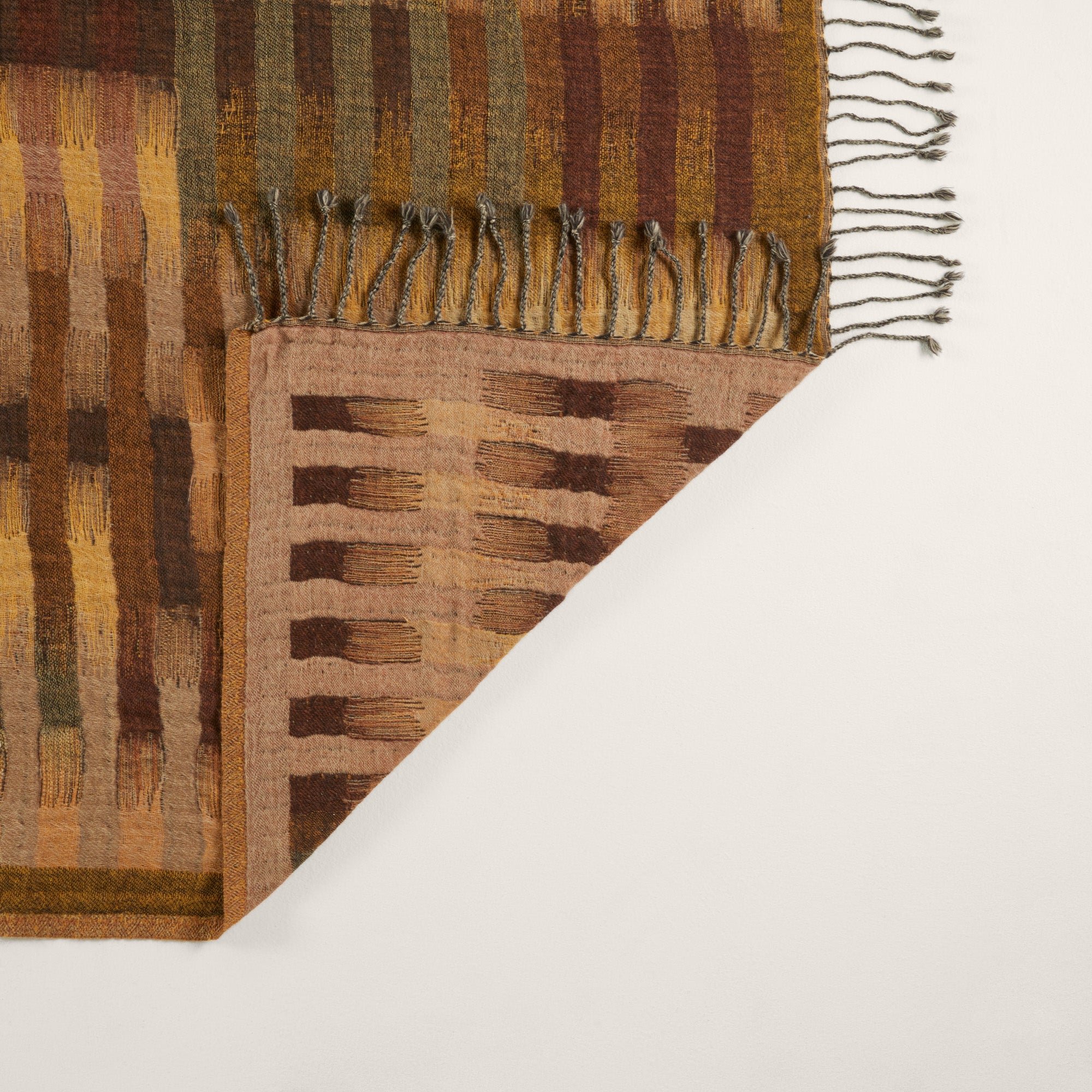 Plaid pure laine MADURA Jaune