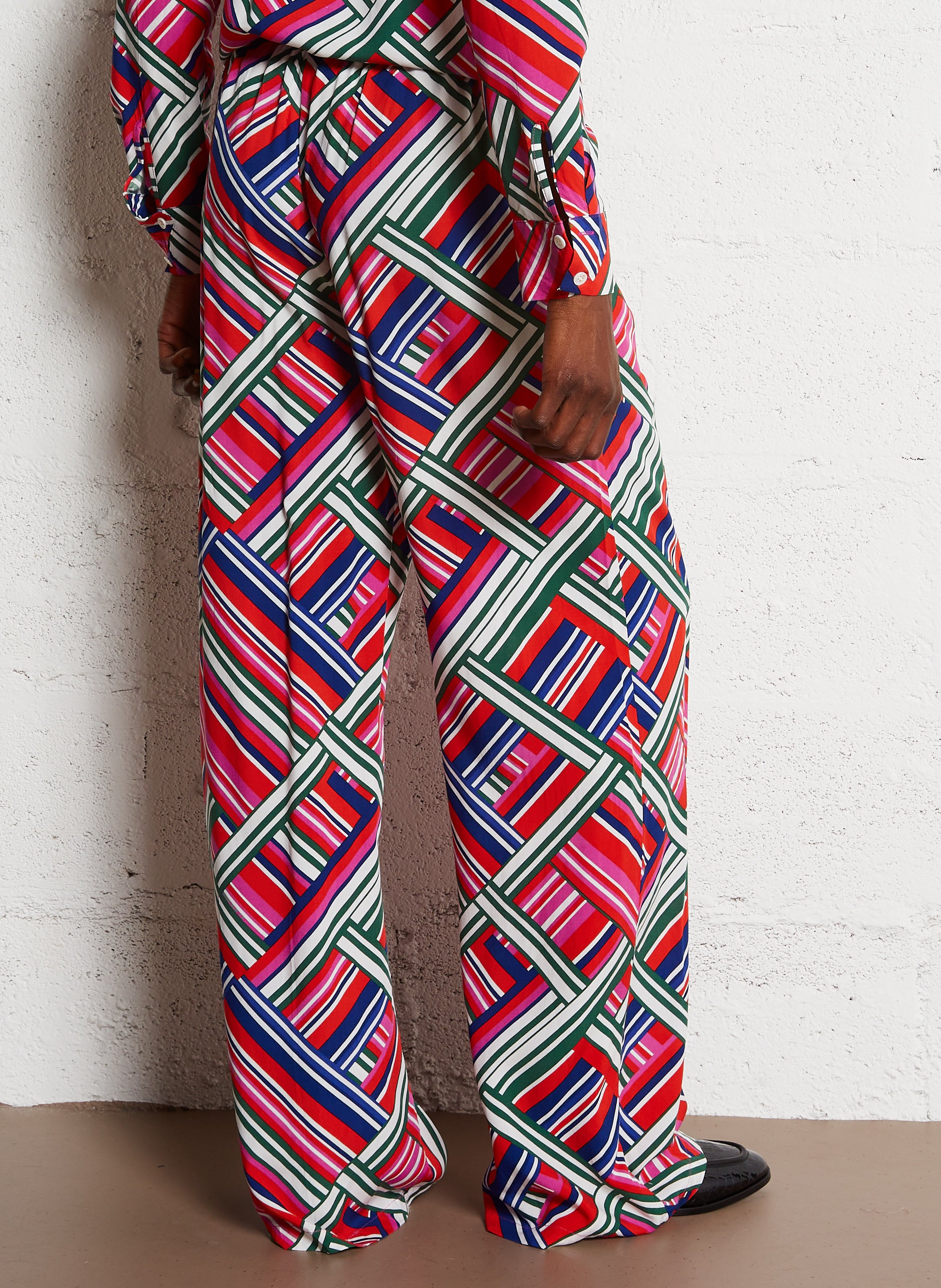 Norton printed straight trousers LA PETITE ETOILE Multicolored