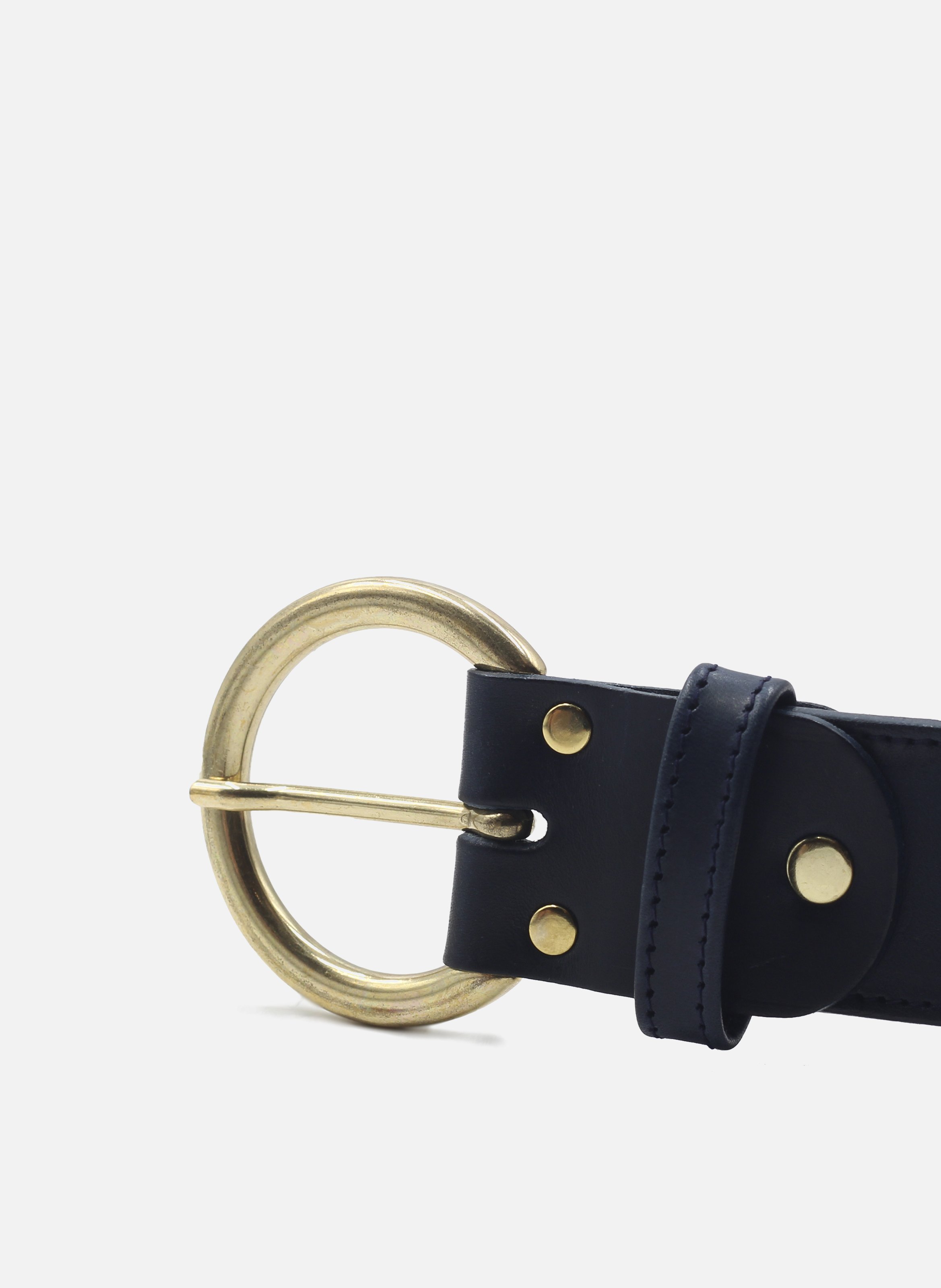 Smooth leather bohemian belt JULES & JENN Blue