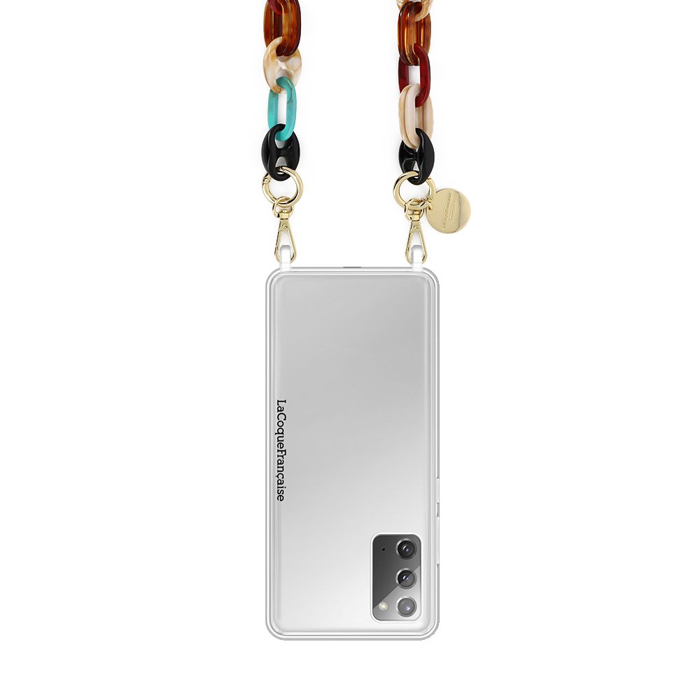 Phone case with rings for Samsung Galaxy Note 20 LA COQUE FRANCAISE Silver