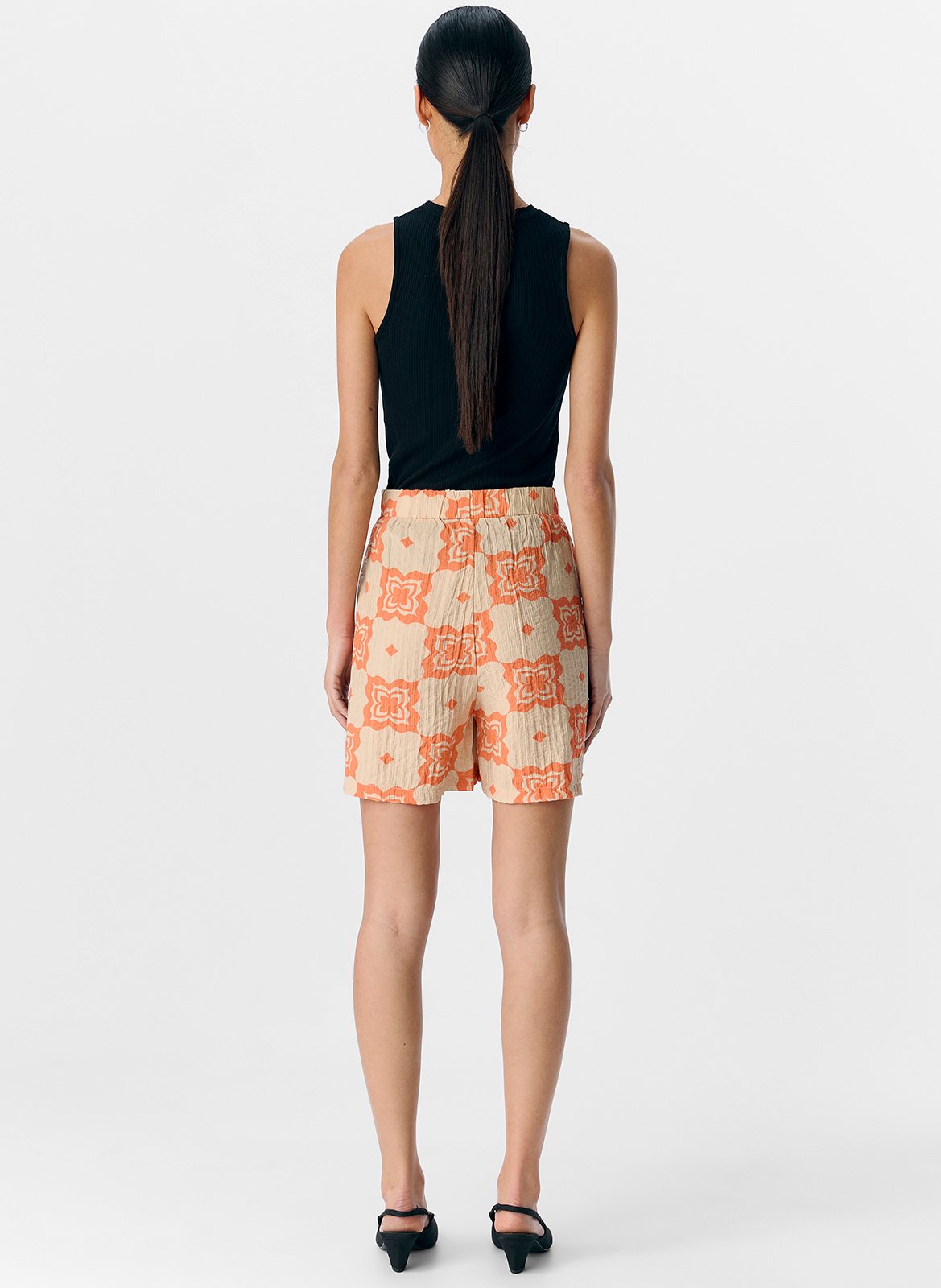 Short oversize imprimé OBJECT Beige