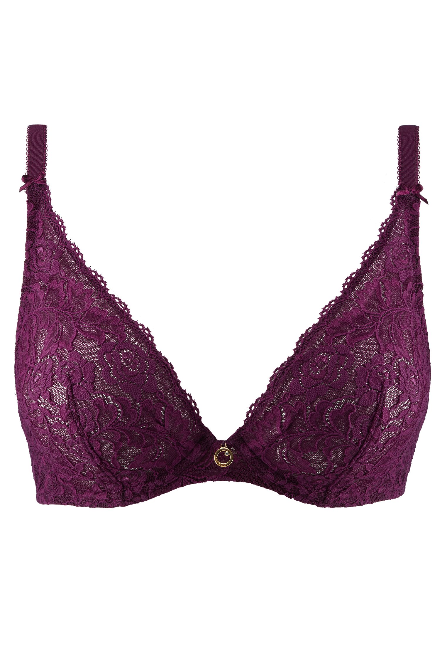 A la Folie kohl black underwired triangle bra AUBADE Purple