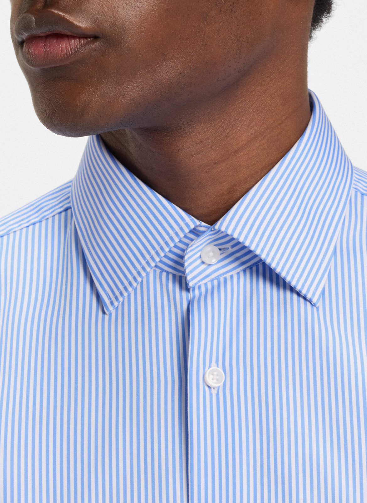 Cotton shirt BOSS Blue