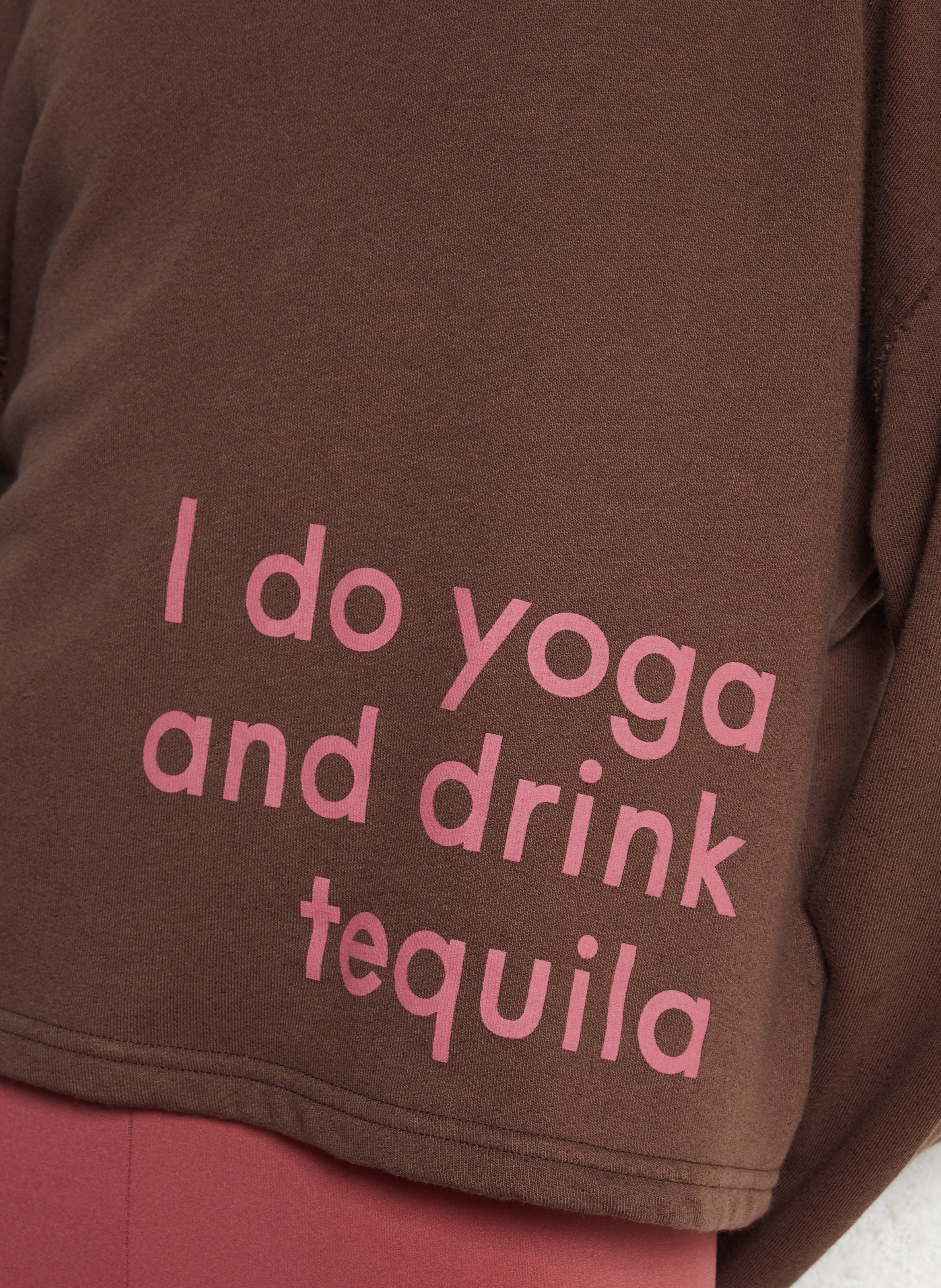 Sweat droit en coton mélangé BA&SH Noir