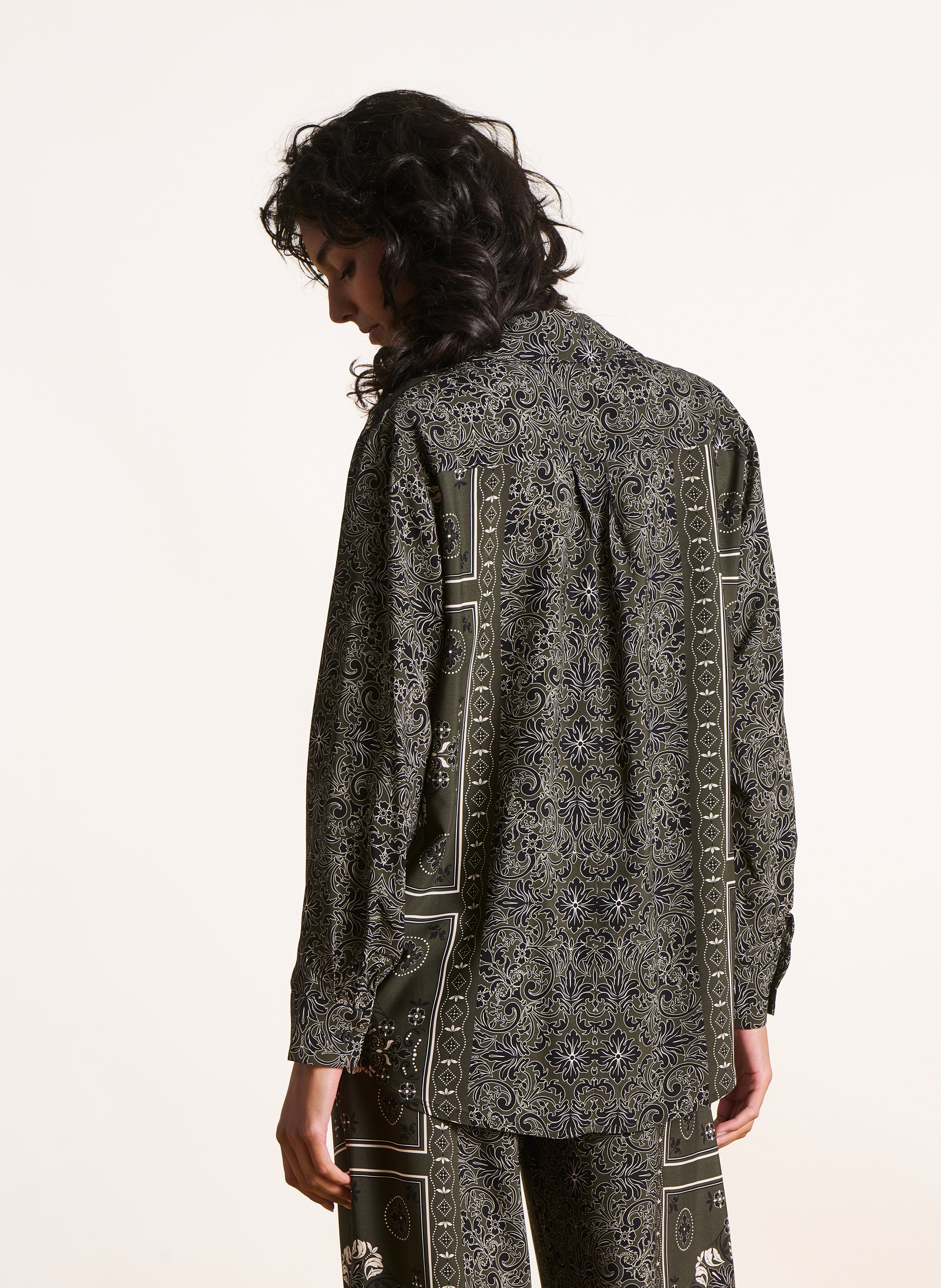 Chemise droite col classique LA FEE MARABOUTEE Vert