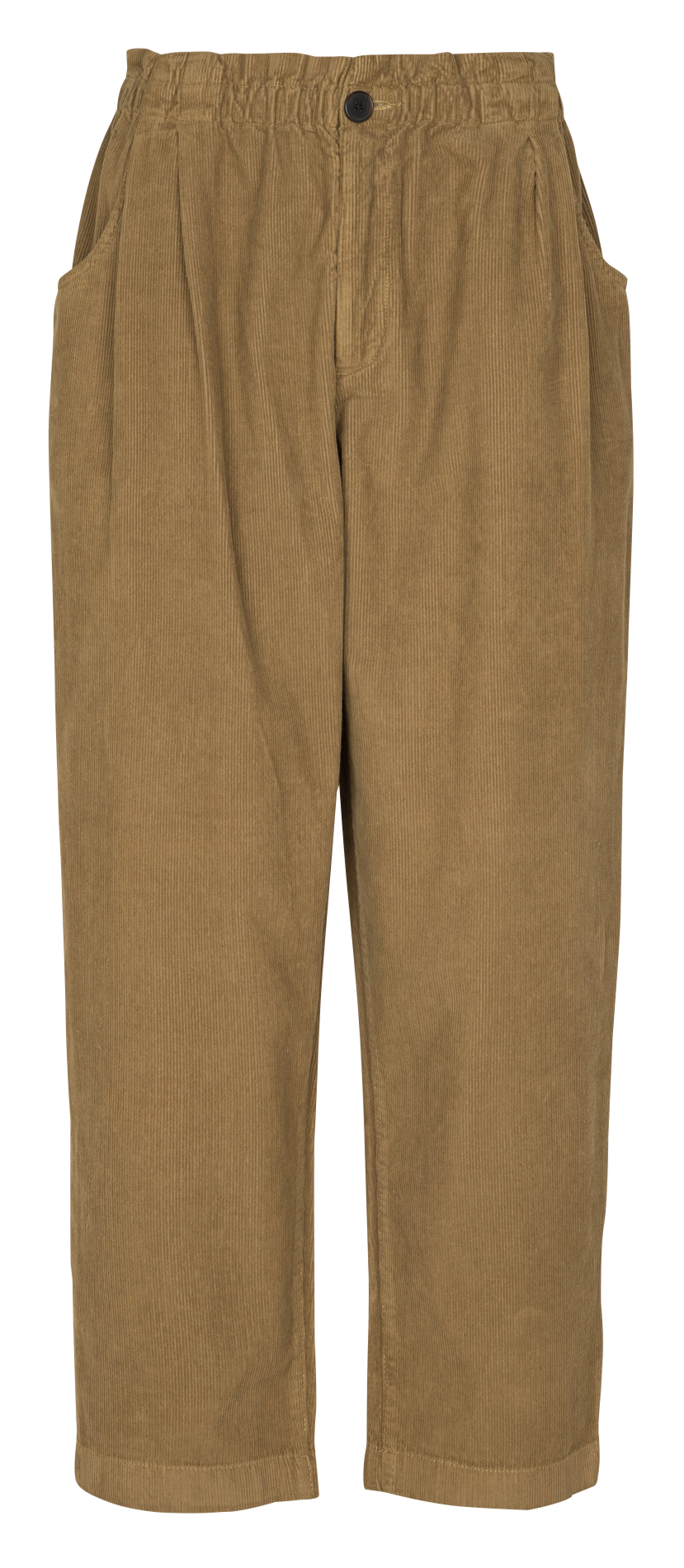 Broek met rechte pijpen van velours BELLEROSE Beige