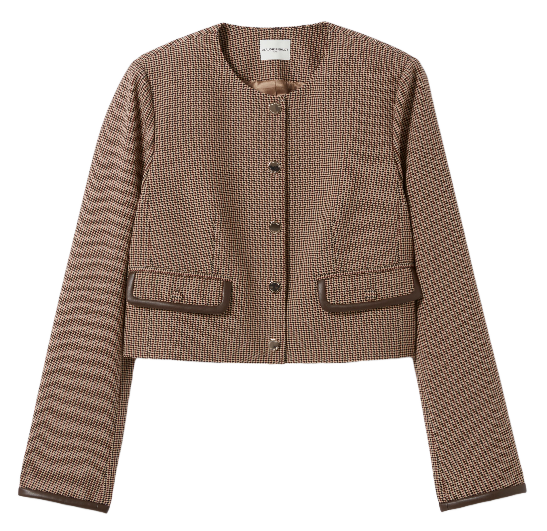 Veste droite col rond CLAUDIE PIERLOT Multicolore