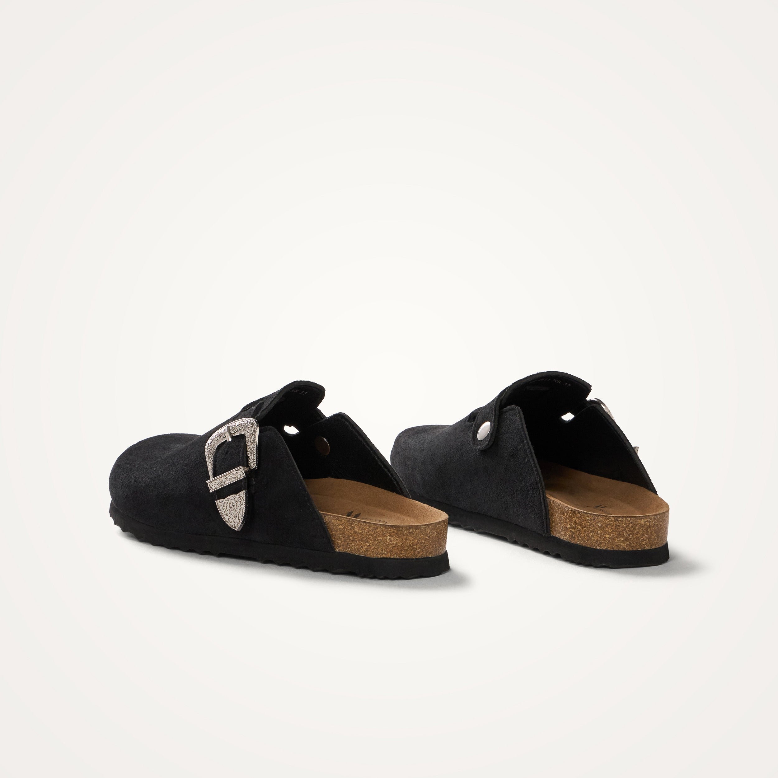 Sabots en fausse fourrure VANESSA WU Noir