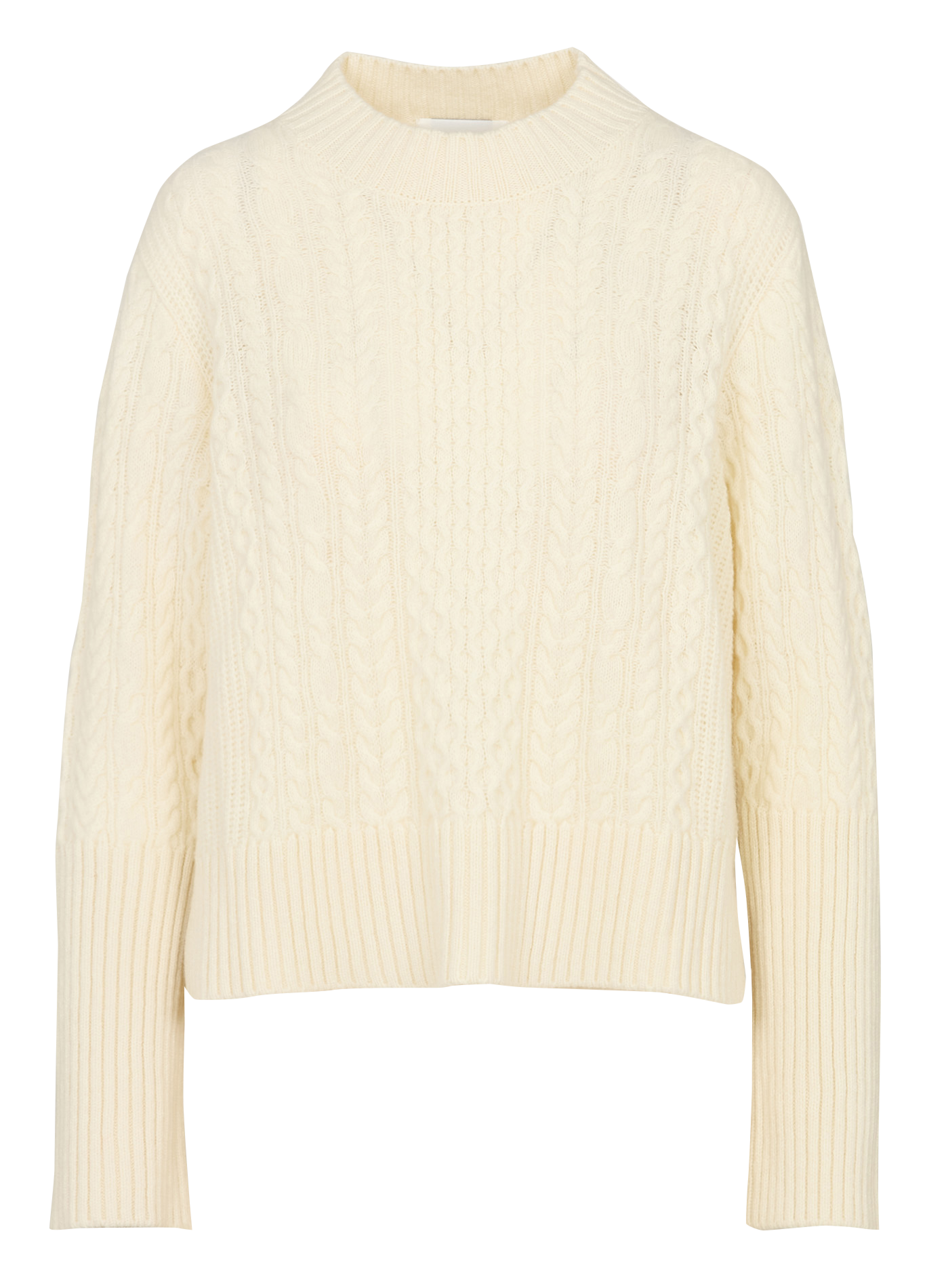 Pull col rond en laine MAISON ANJE Blanc