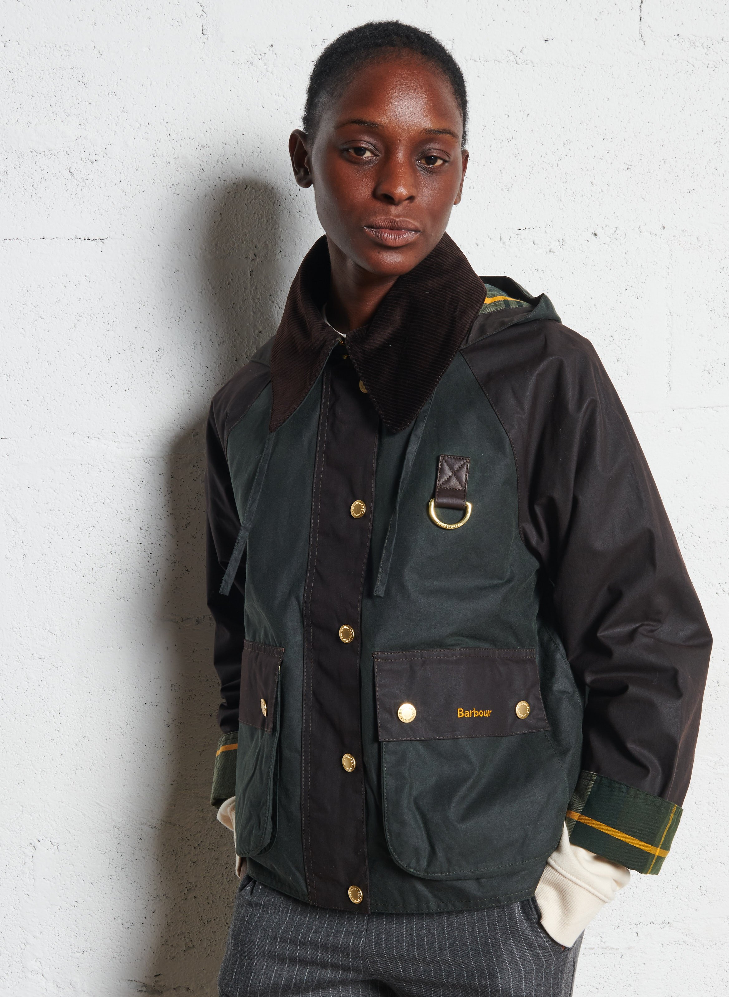 Veste ample col classique en coton BARBOUR