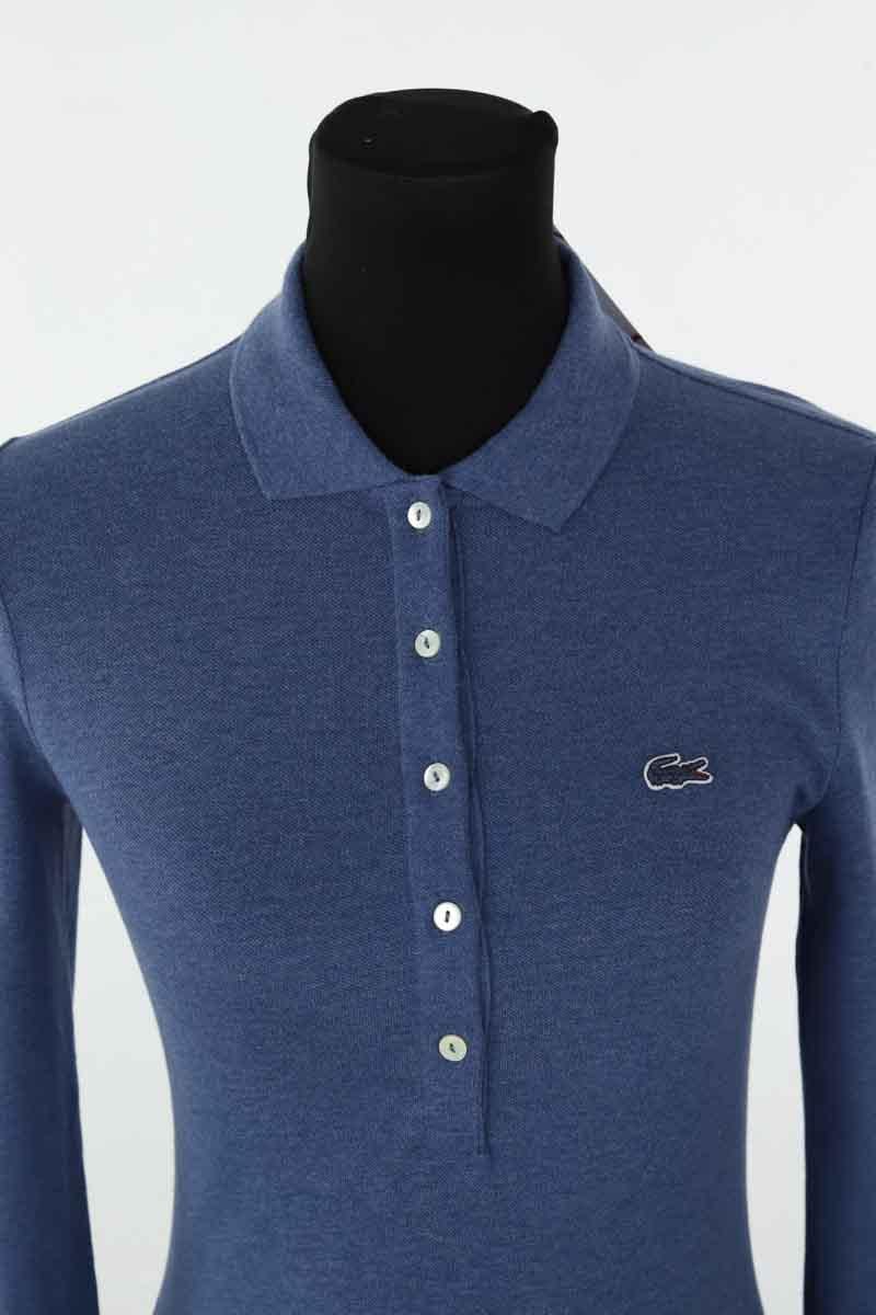 Cotton polo shirt LACOSTE - SECONDE MAIN Blue