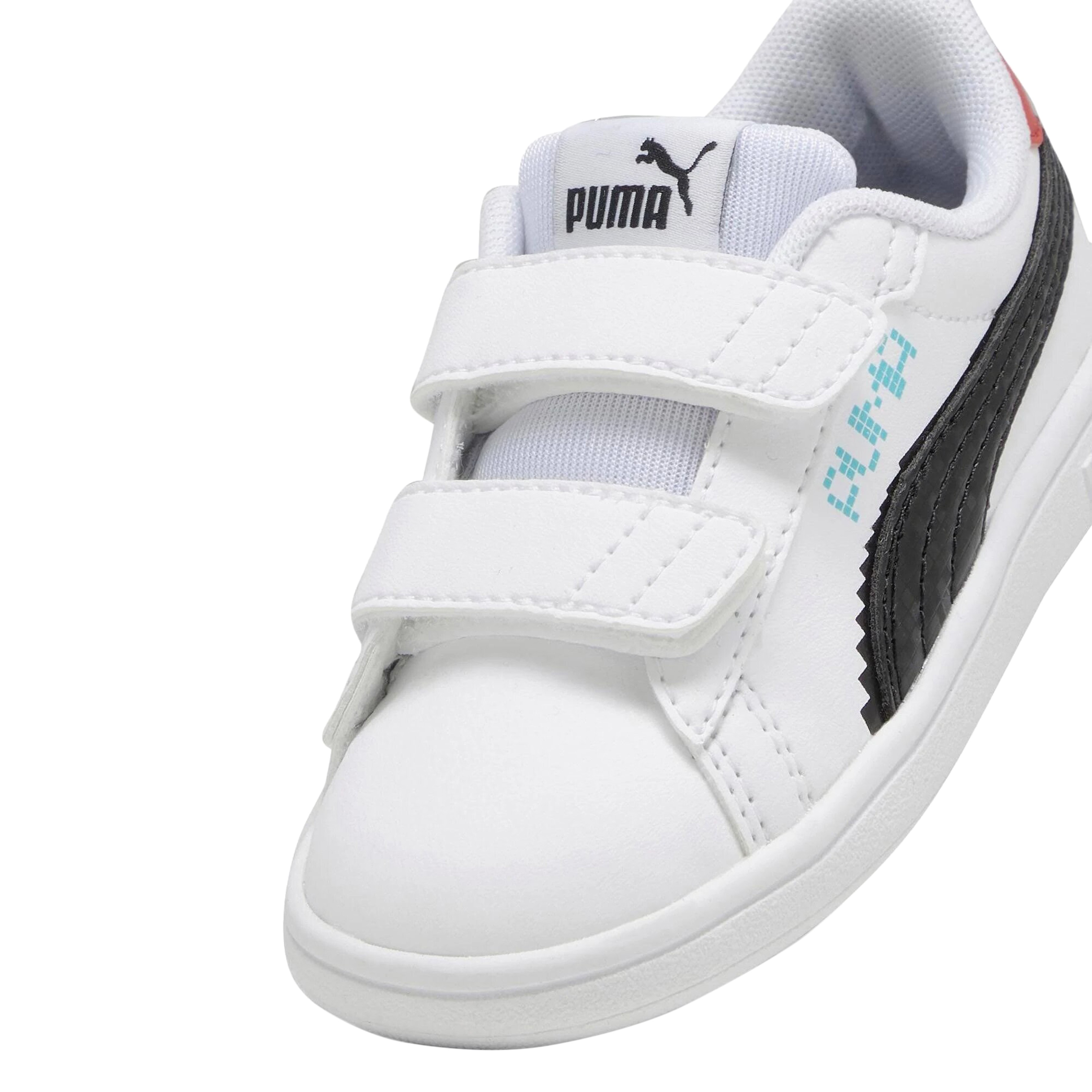 Low top sneaker with velcro strap - Juniors Smash 3.0 L Play PUMA Multicolored