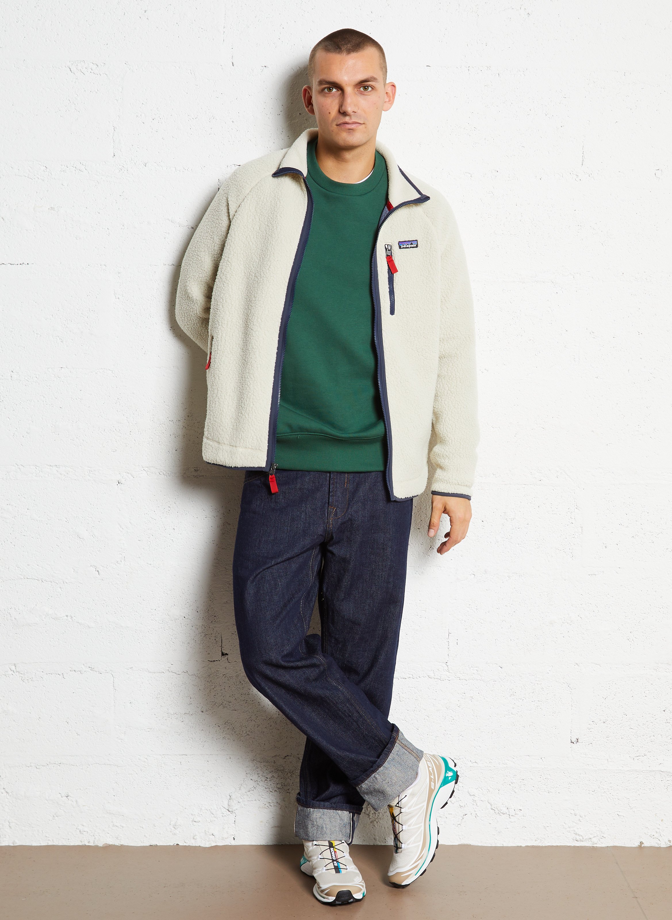 Textured high-neck fleece PATAGONIA Blue