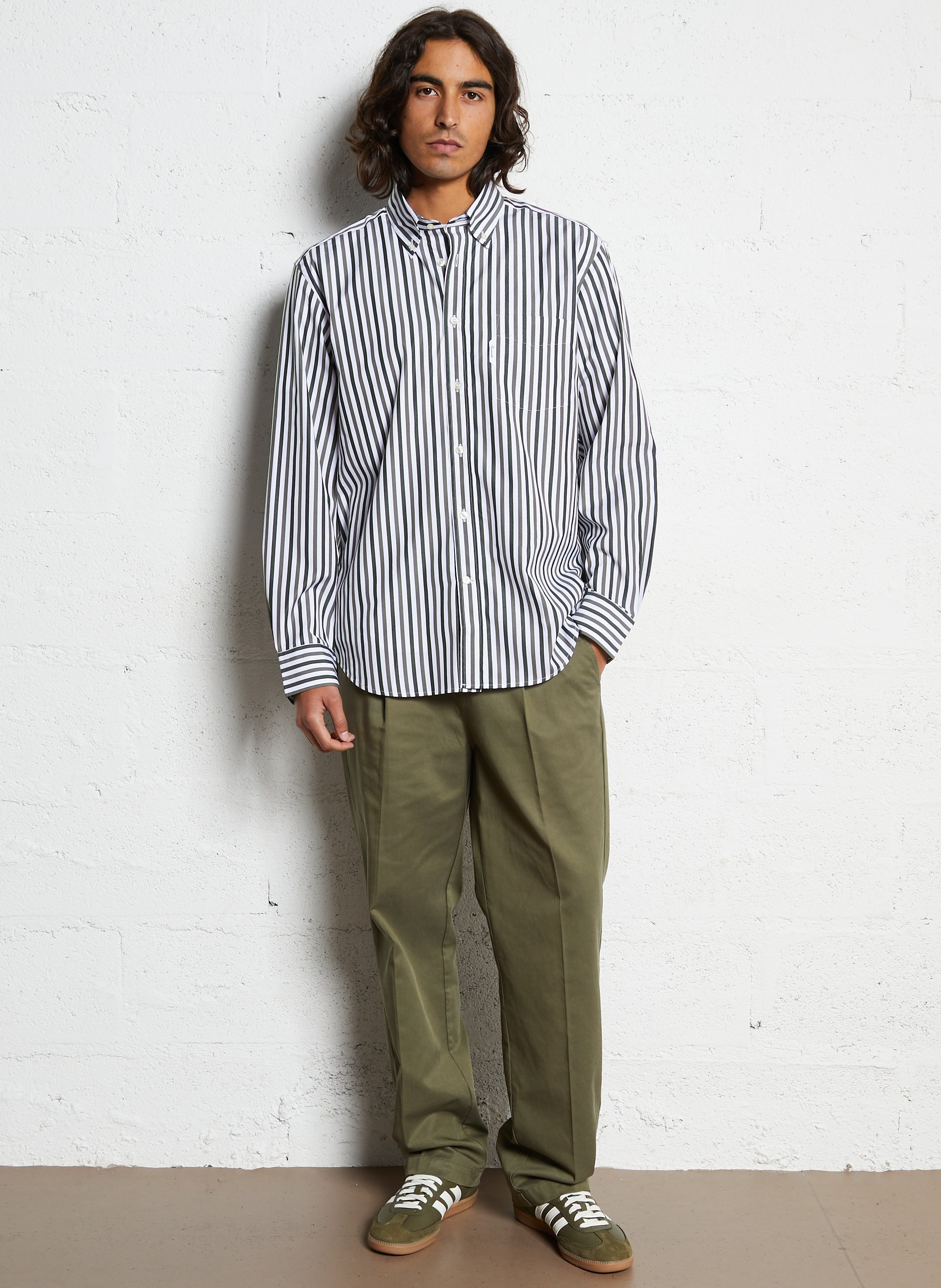Colonel plain shirt FACONNABLE Green
