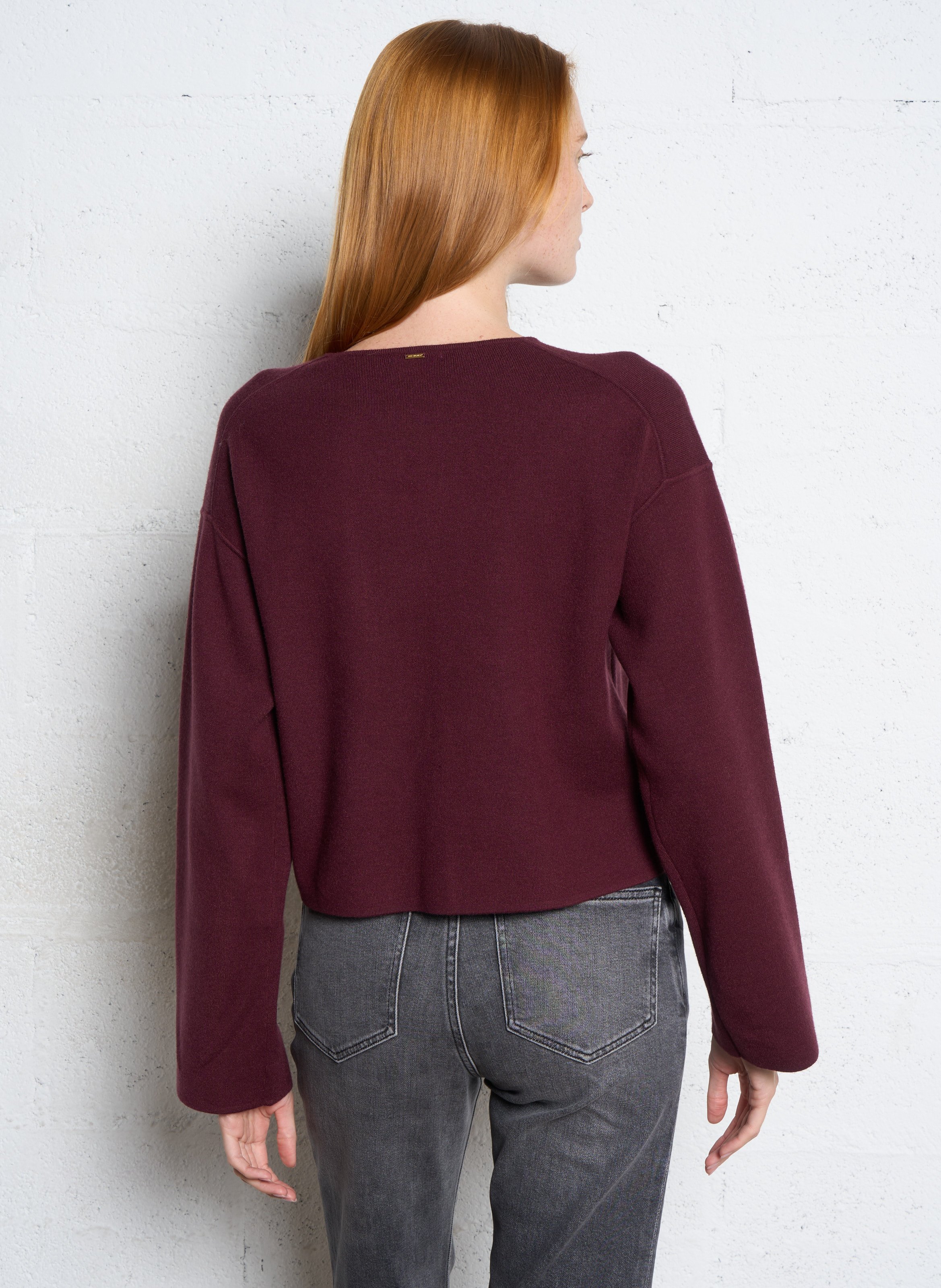 Oversize Rundhals-Cardigan IKKS Violett