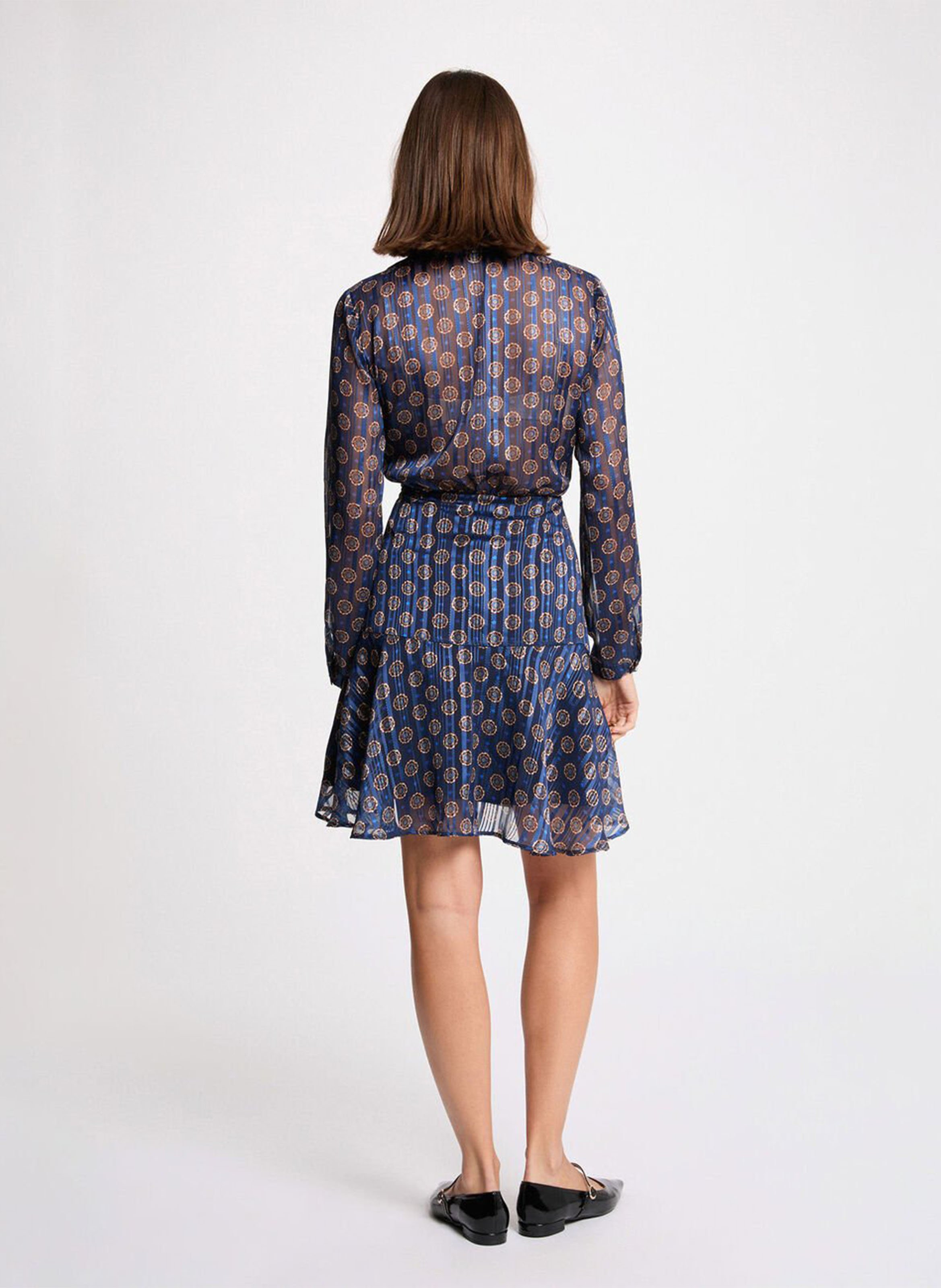 Korte jurk met V-hals MORGAN Multicolored