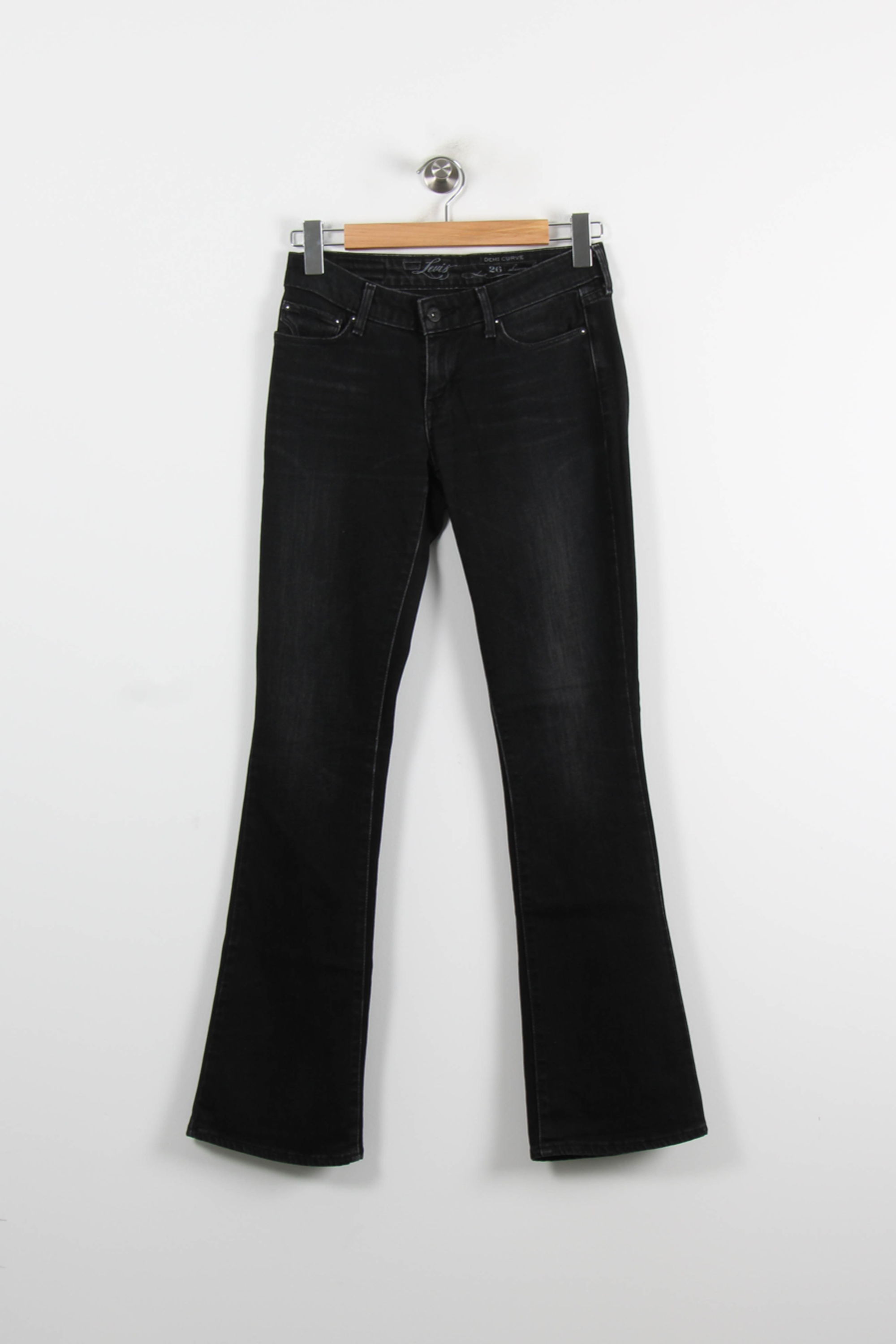 Cropped slim jeans with studs LEVI'S - Seconde main Black