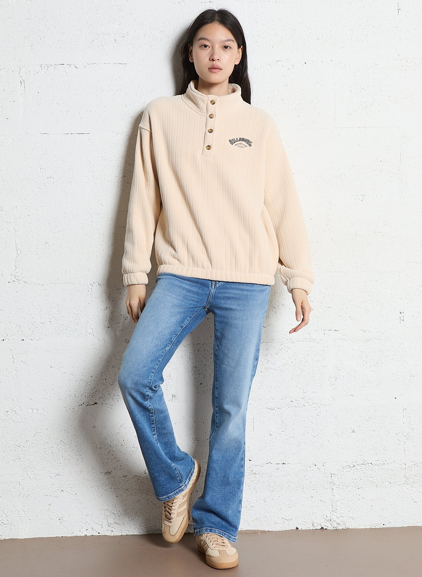 Sweat droit en velours côtelé BILLABONG Beige