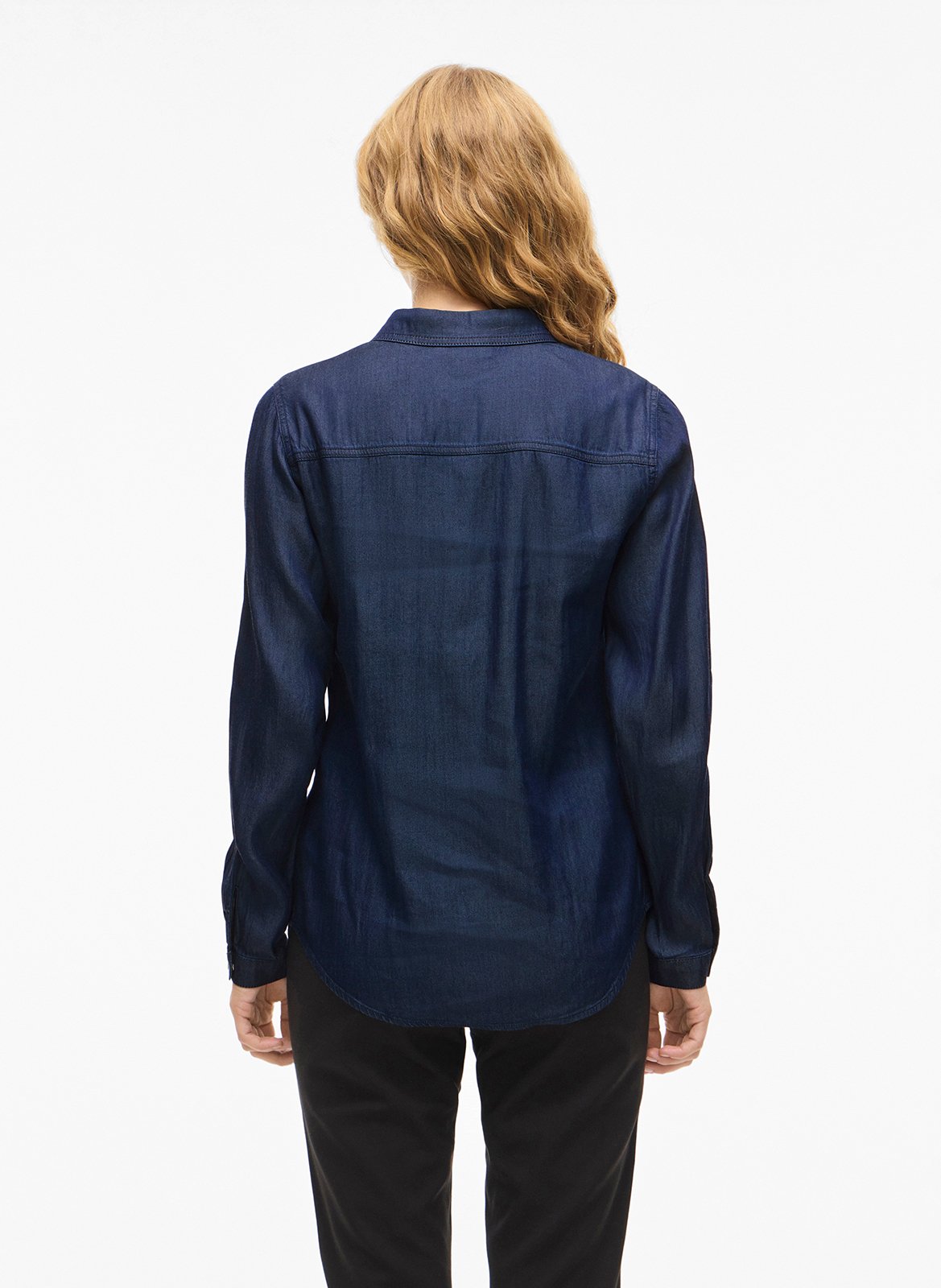 Gerade geschnittene Bluse VILA Blau