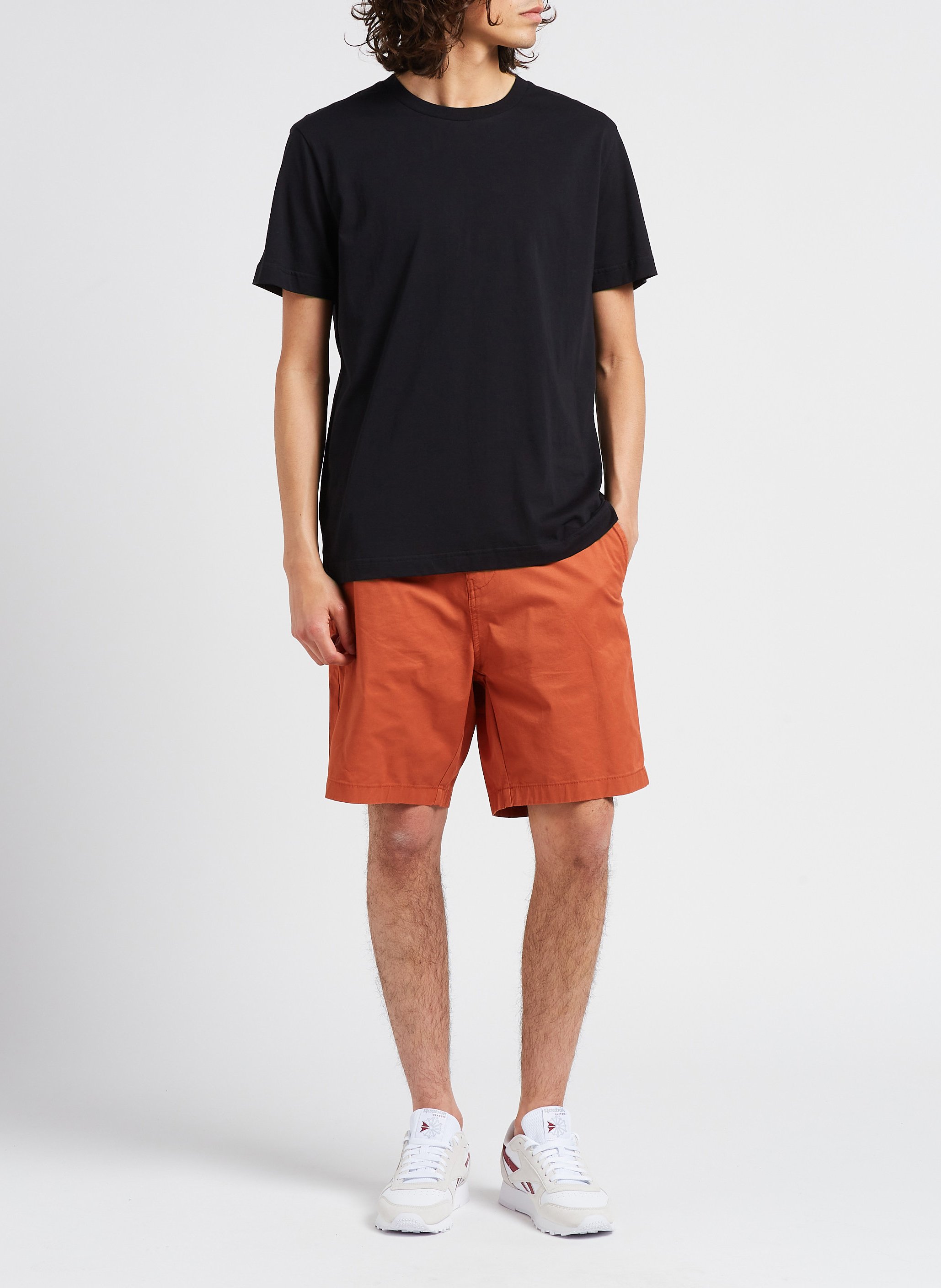 Organic cotton round-neck T-shirt SAISON 1865 Black