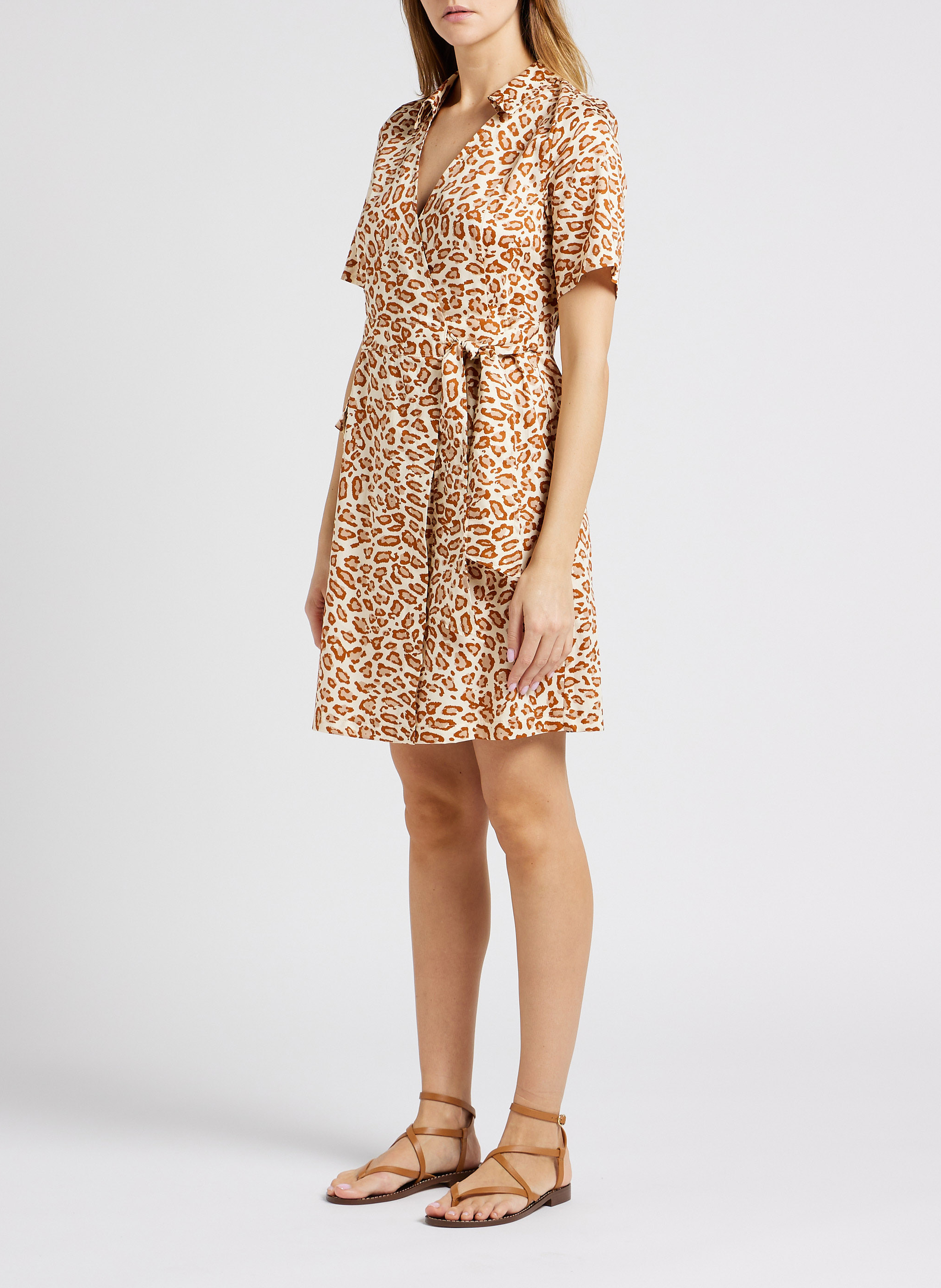 Wikkeljurk van katoen met print LA PETITE FRANCAISE Veelkleurig