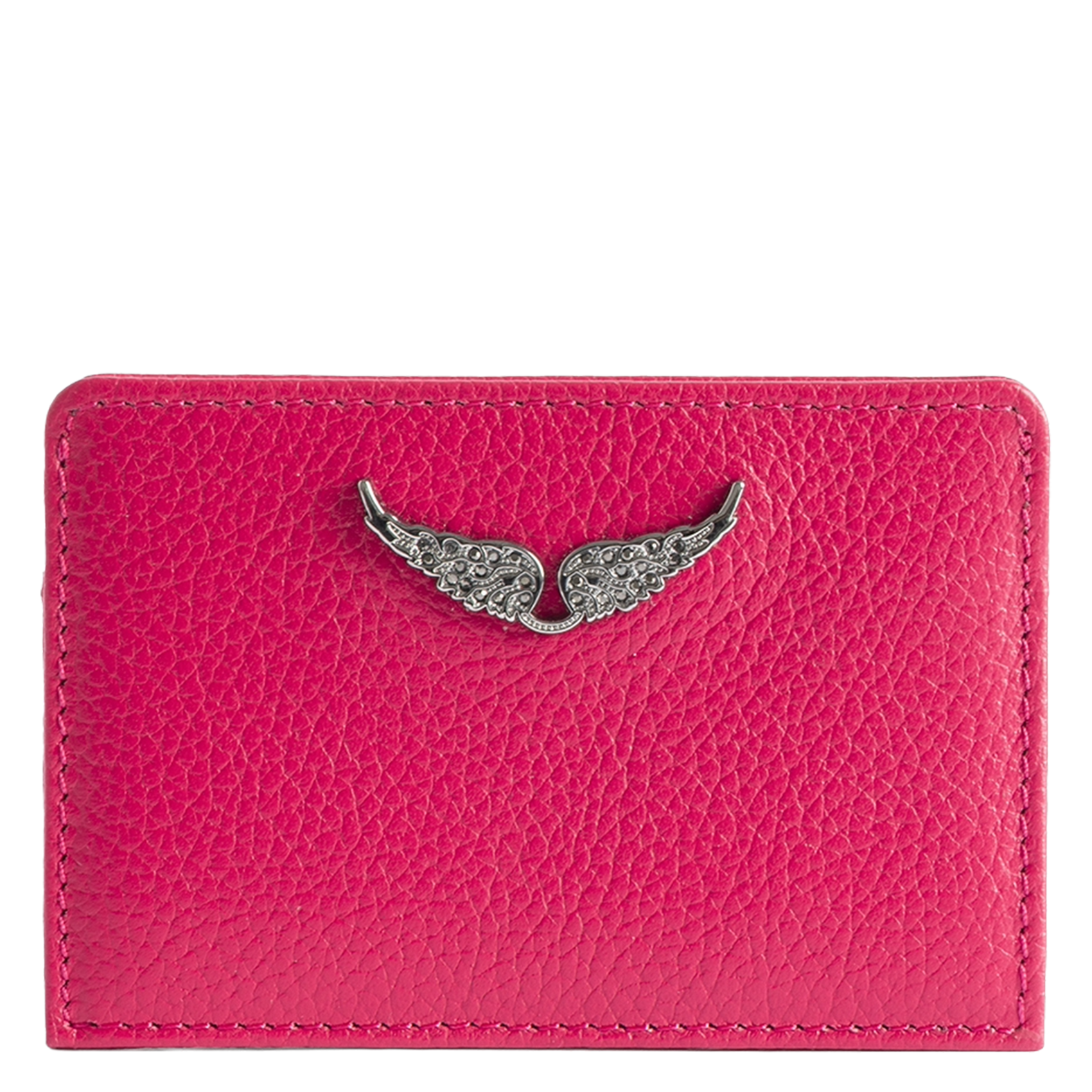 Porte cartes en cuir ZADIG&VOLTAIRE Rose