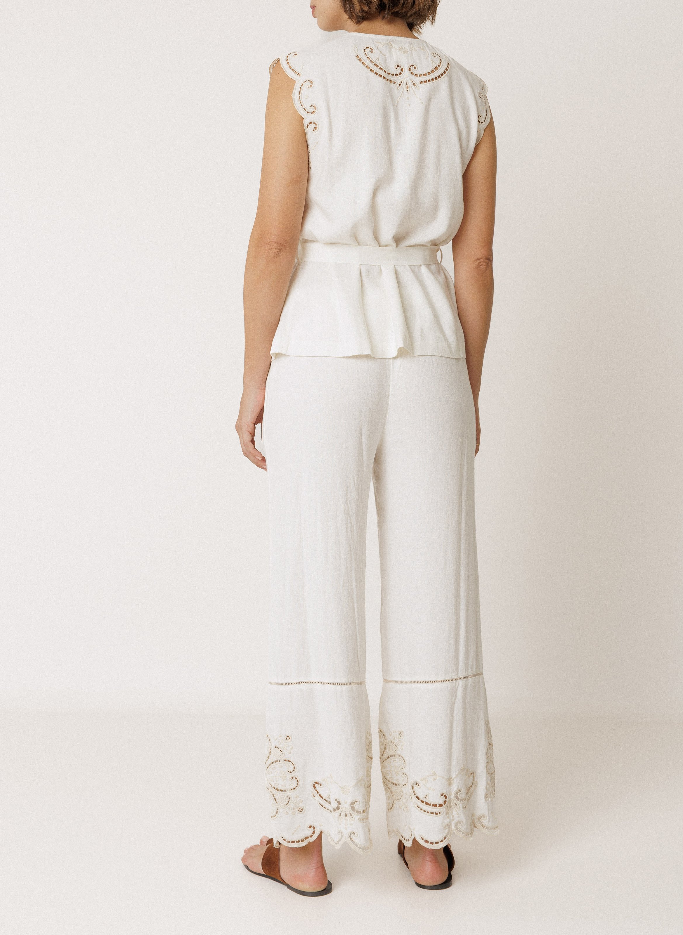 Bluse mit V-Ausschnitt INDI & COLD Beige