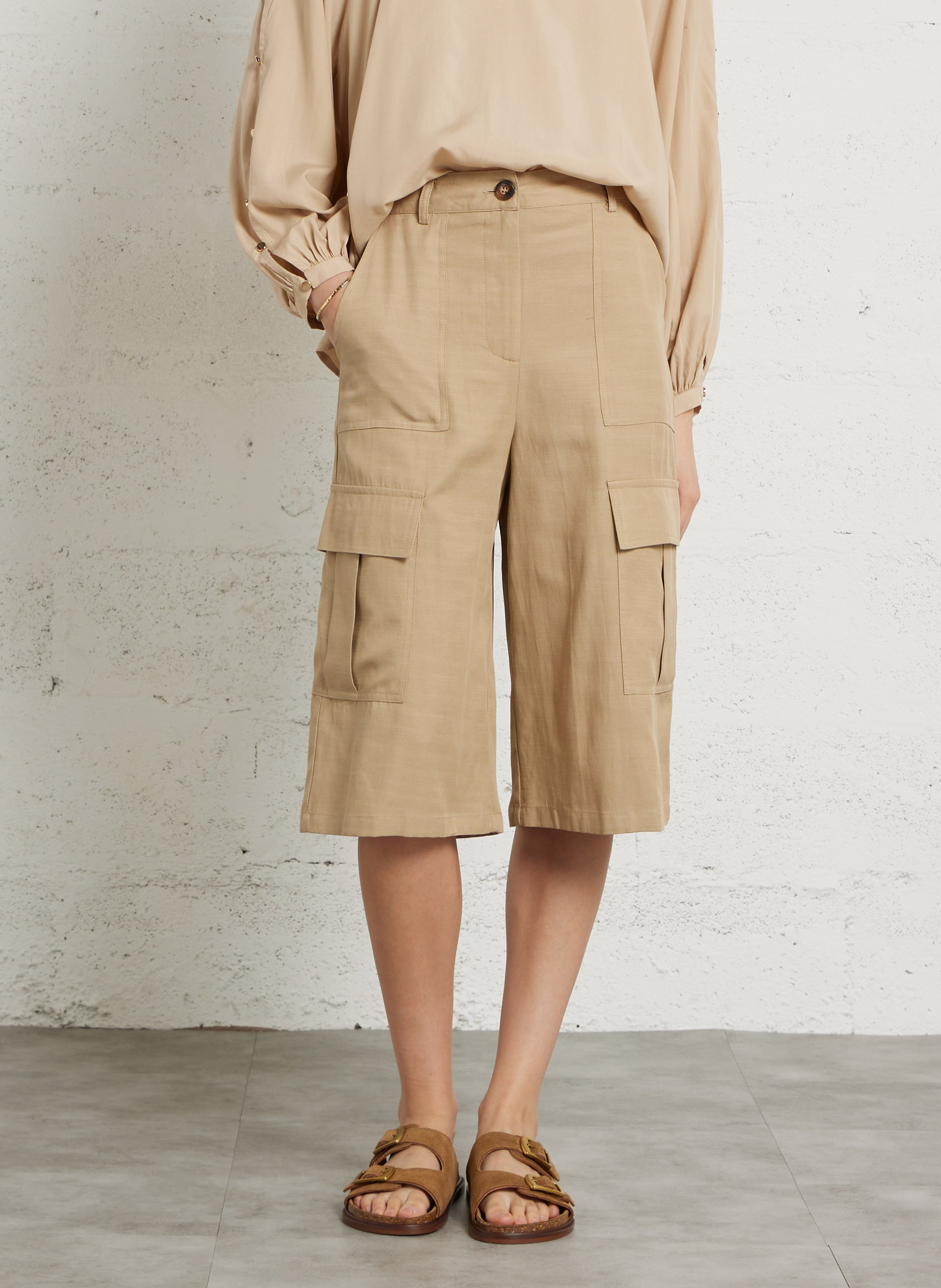 Bermuda large taille haute LA PETITE ETOILE