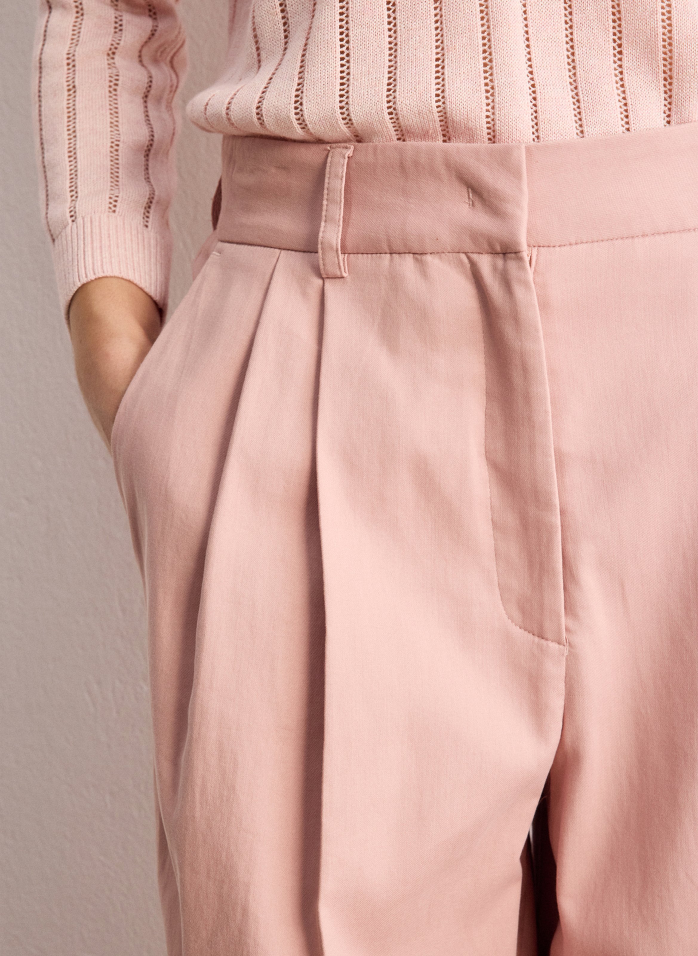 Bobhoedje - katoenblend PABLO Roze