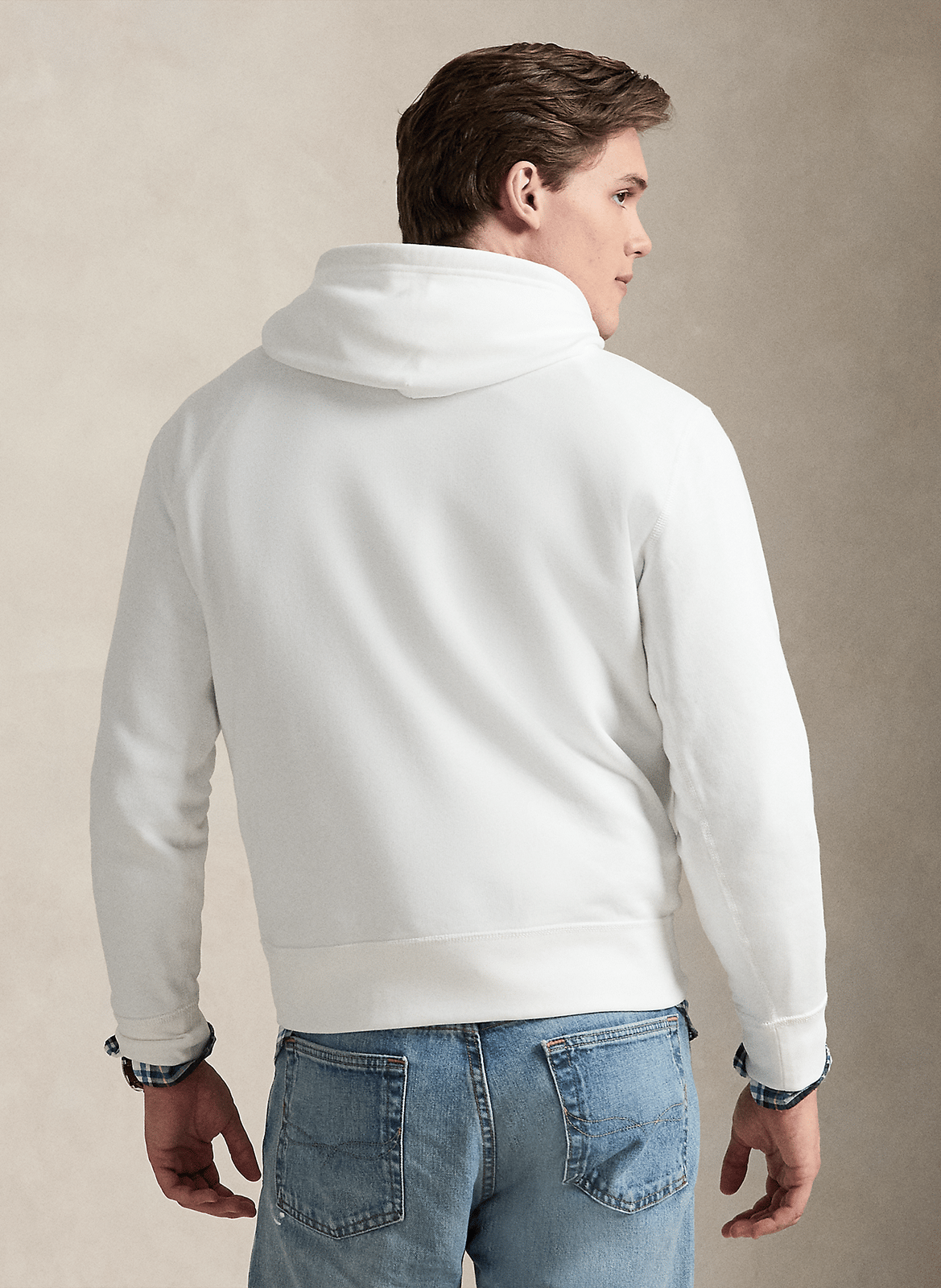 Regular-fit, katoenen sweater met capuchon POLO RALPH LAUREN Wit
