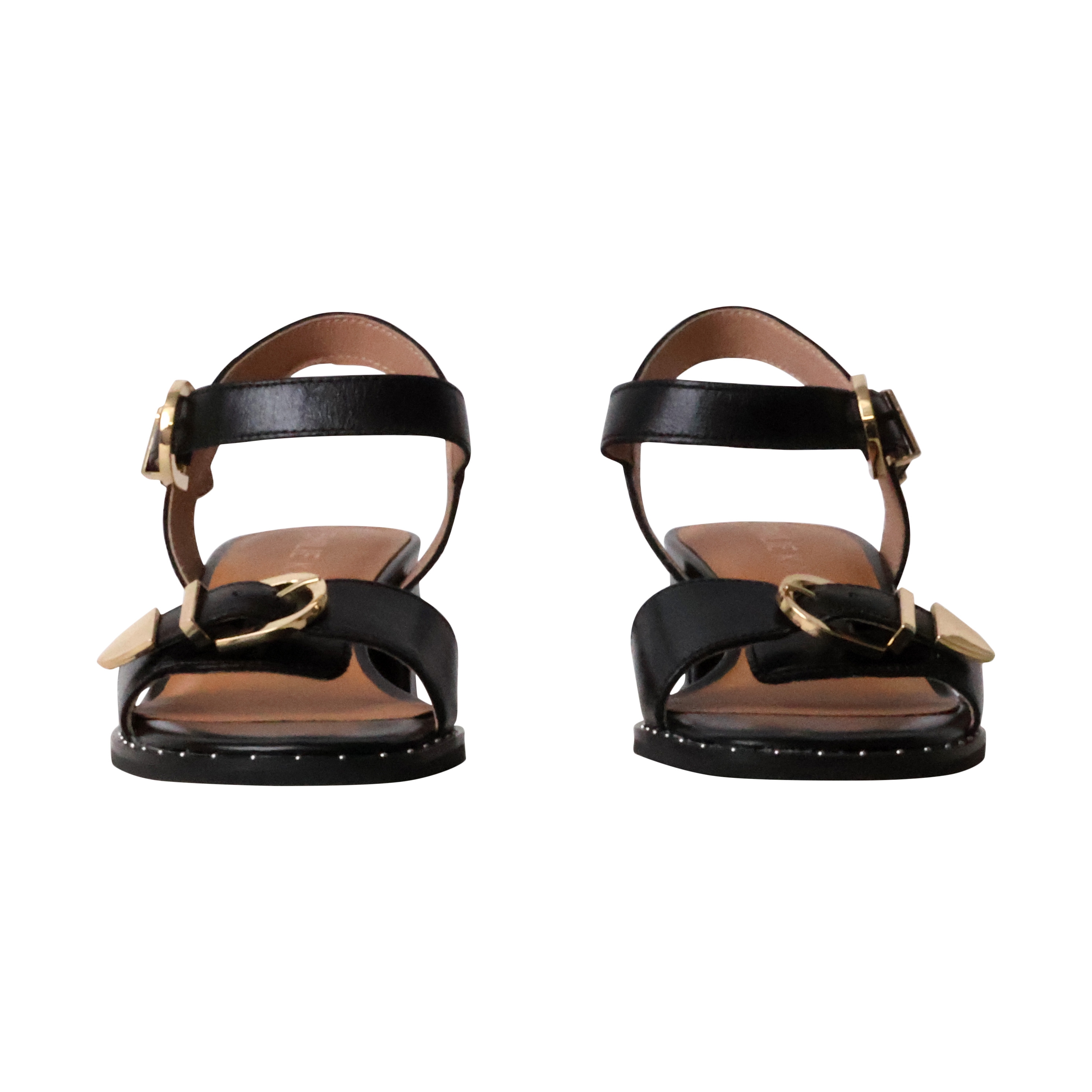 Leather heeled sandals - Keith EMILIE KARSTON Black