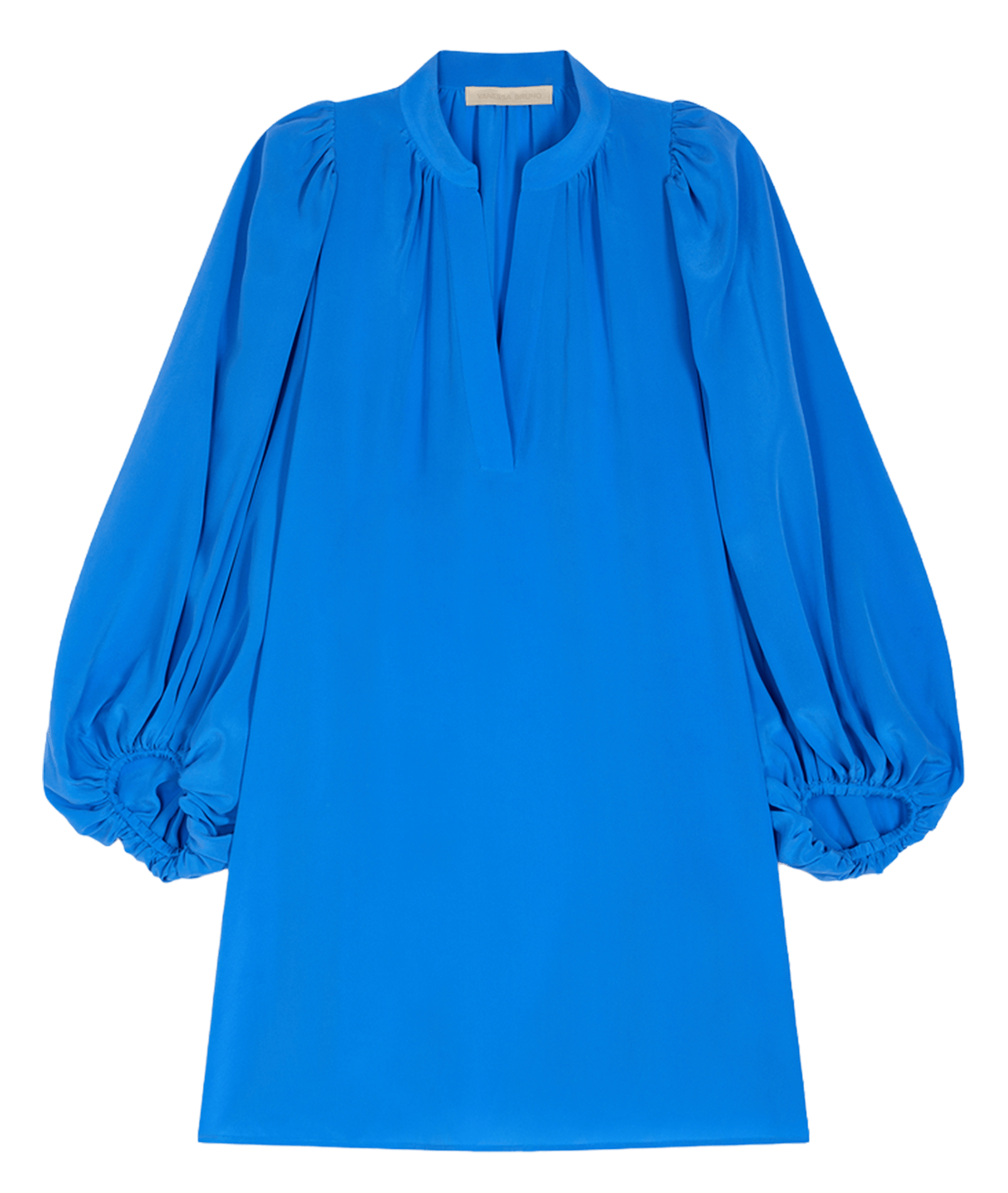 Asymmetrisches Top mit kurzen Ärmeln in Uni-Farbe VANESSA BRUNO Blau