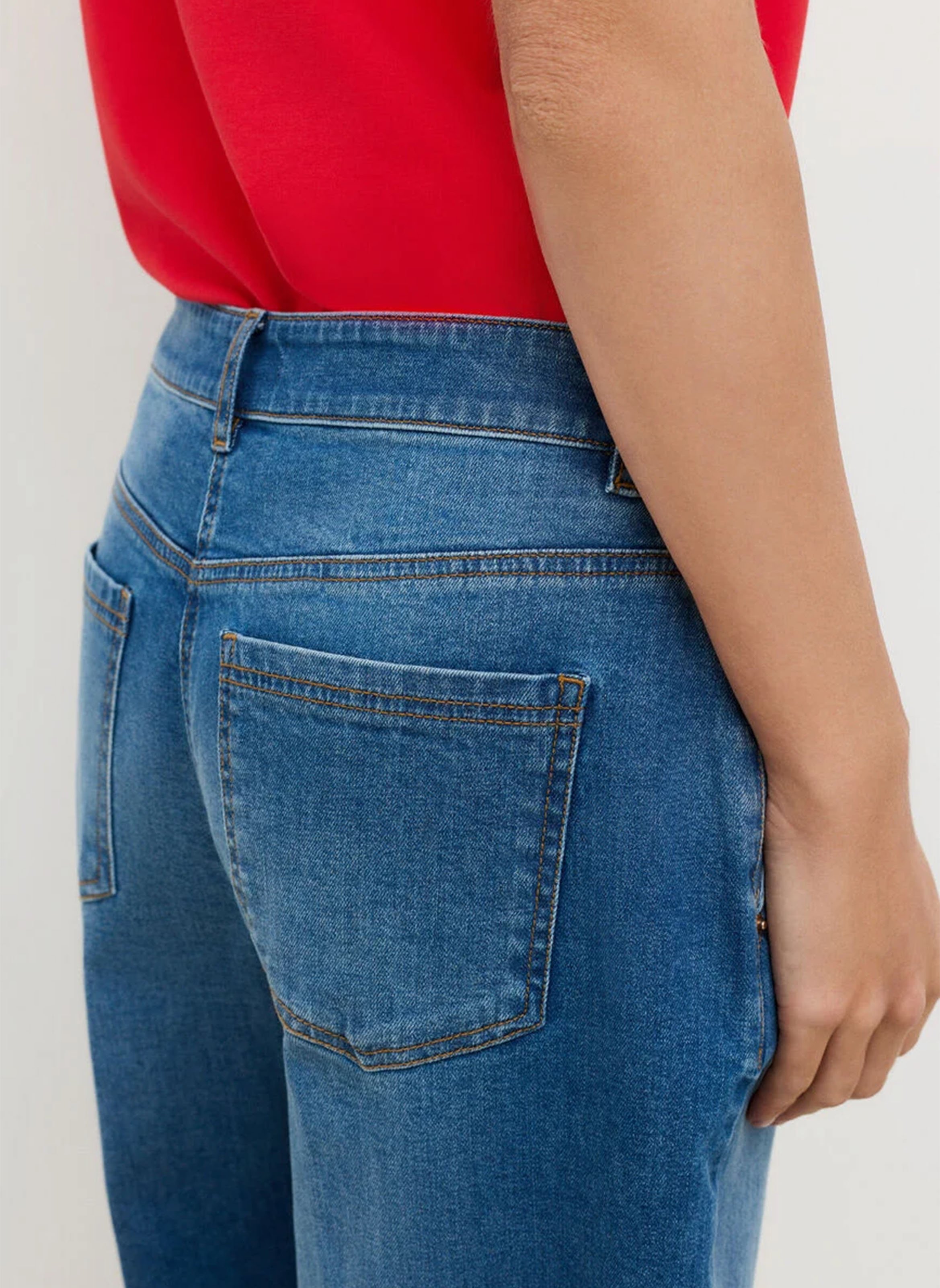 Gerade geschnittene Bermudashorts aus Baumwoll-Mix CAROLL Blau