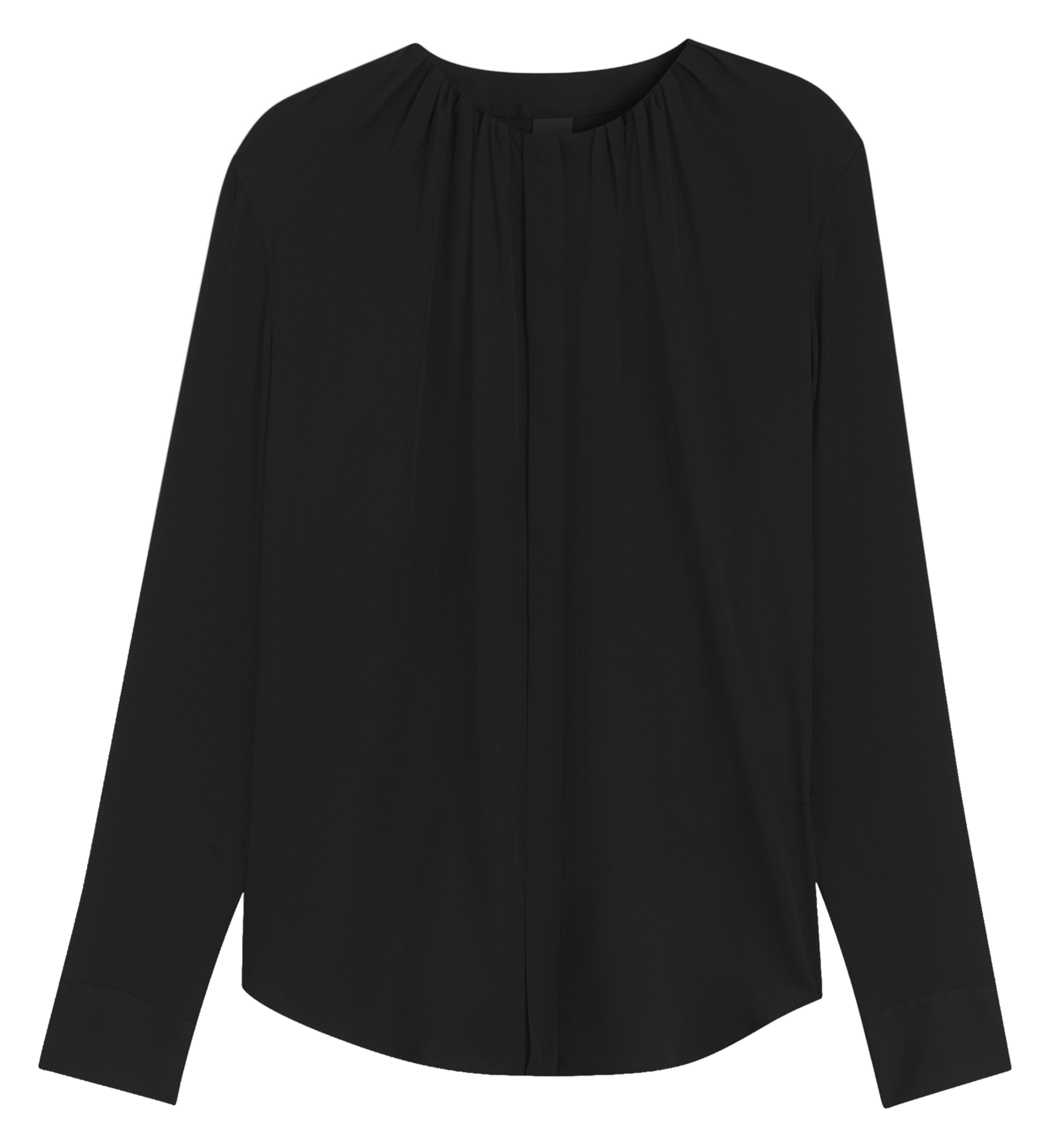 Solid silk blend blouse BOSS Black