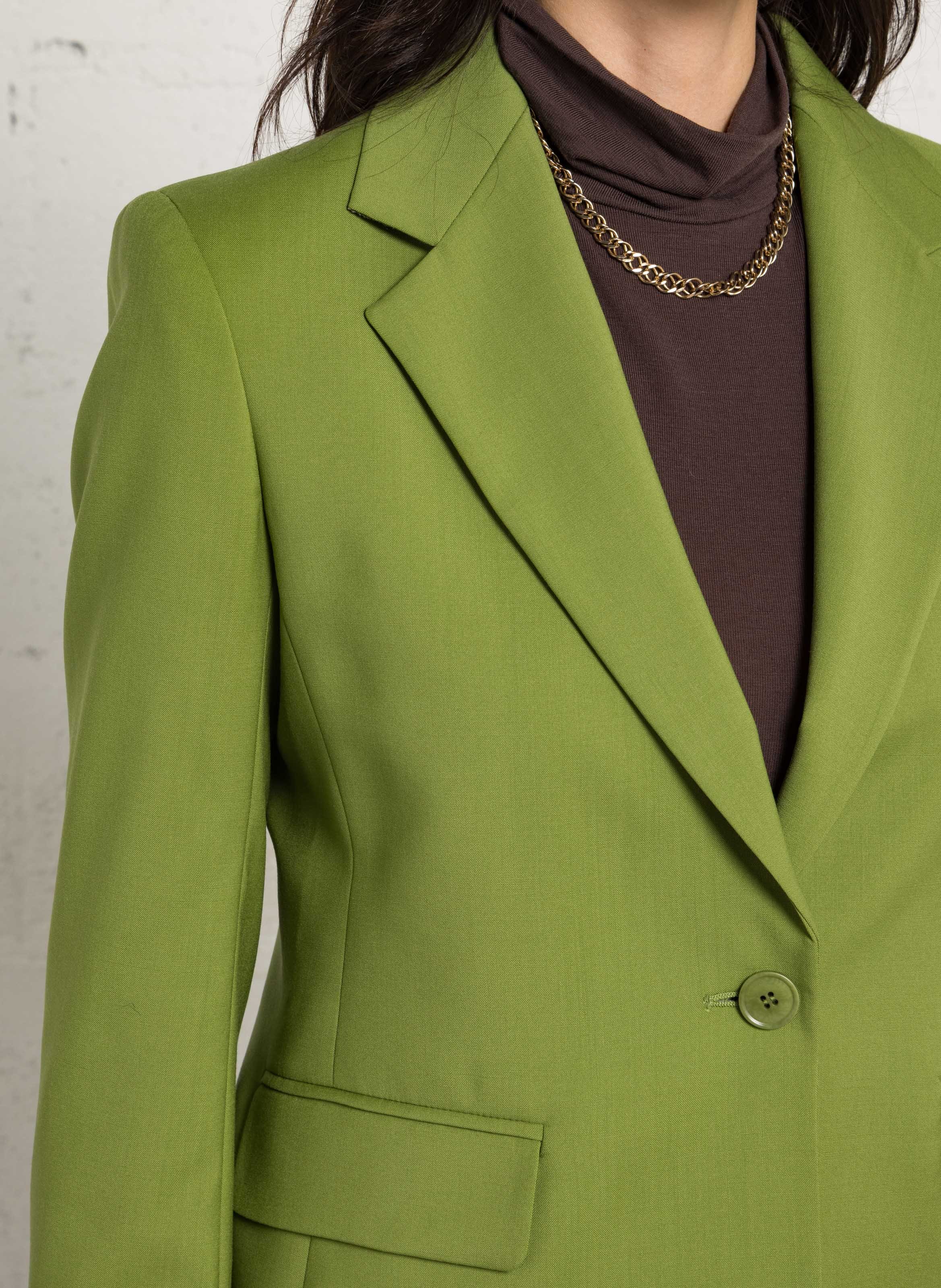 Getailleerd wollen colbert MAX MARA WEEK END Groen