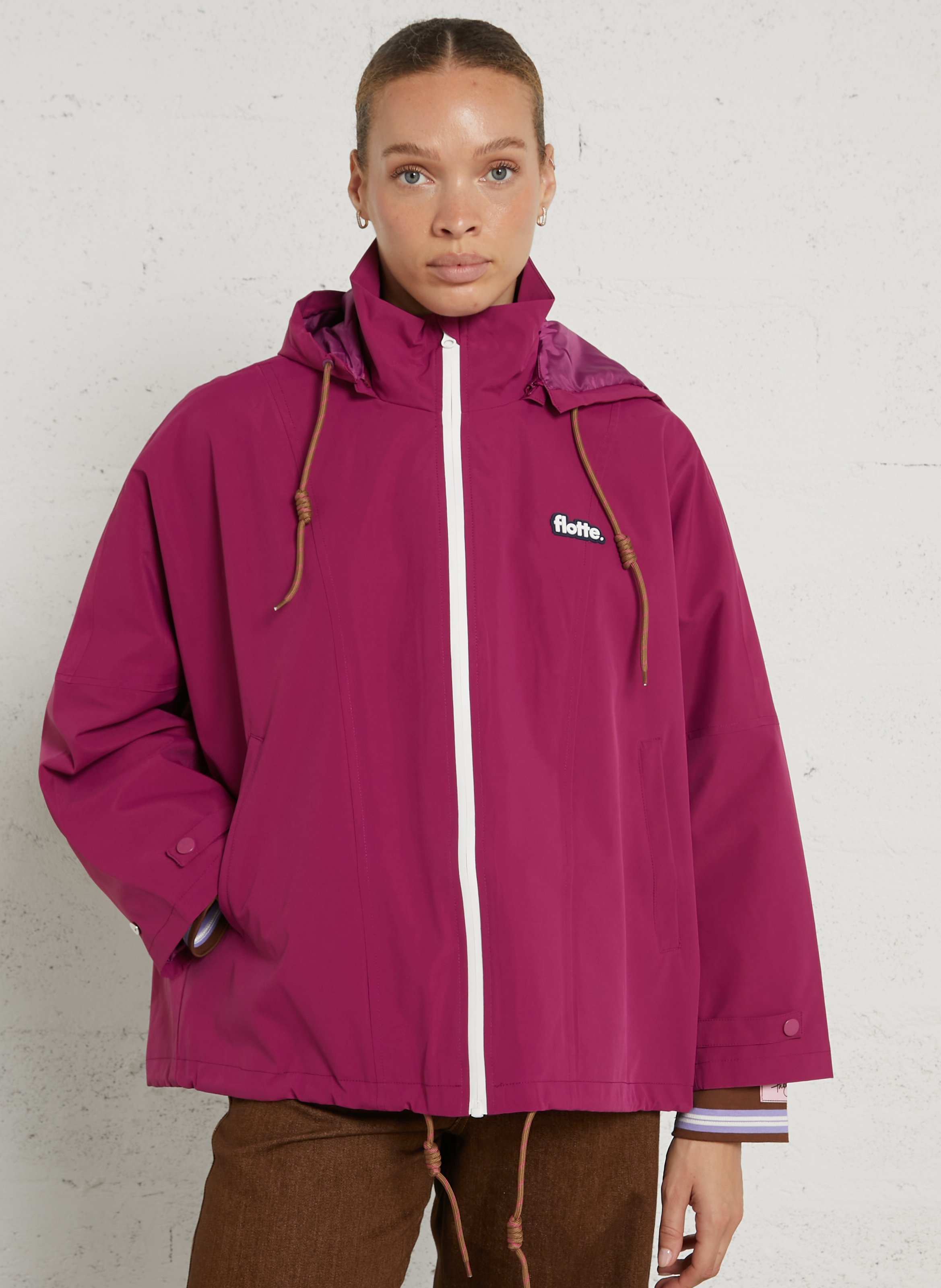 Regenjacke mit Stehkragen FLOTTE Rot