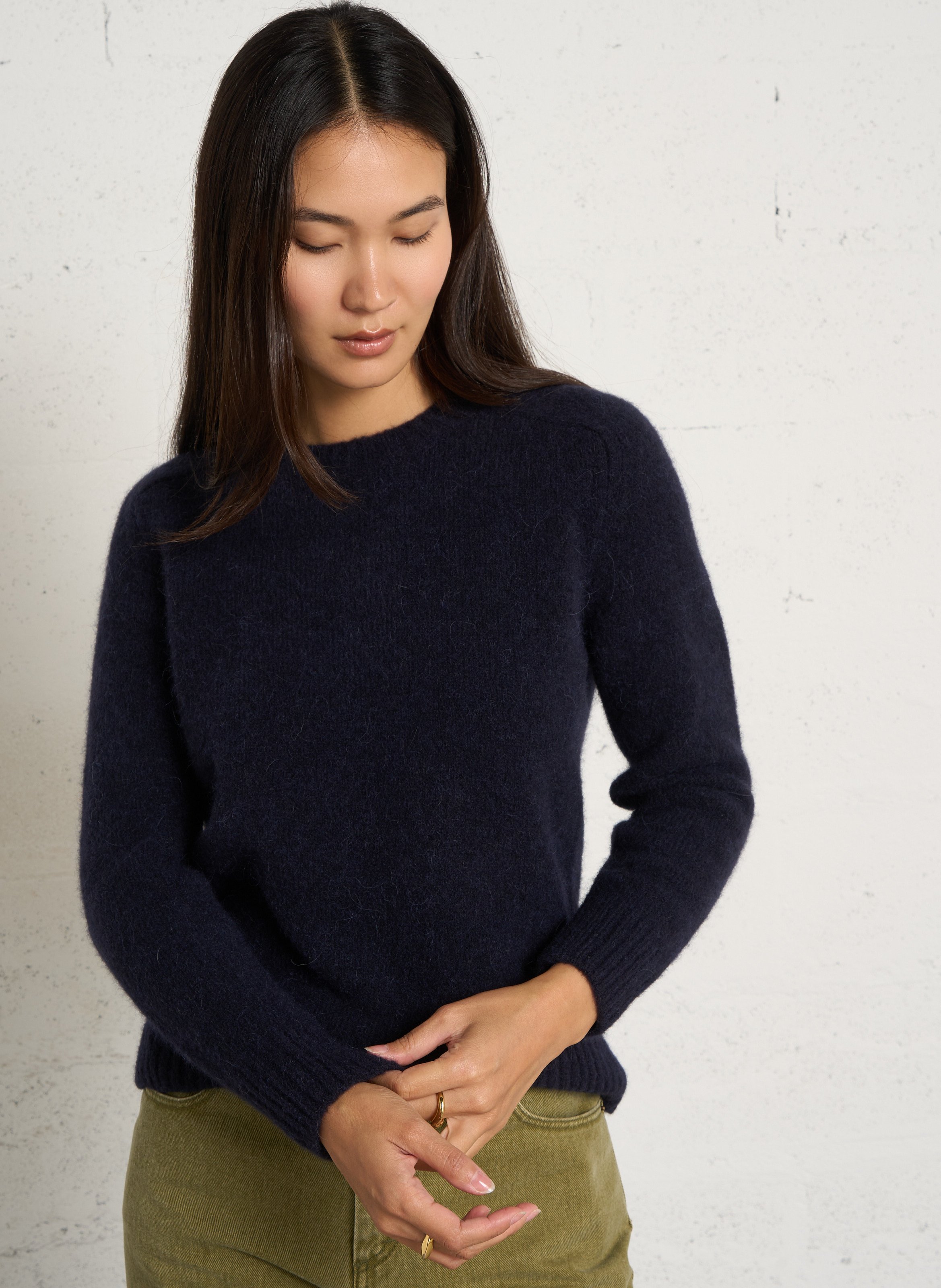 Pull oversize col rond en maille SOEUR