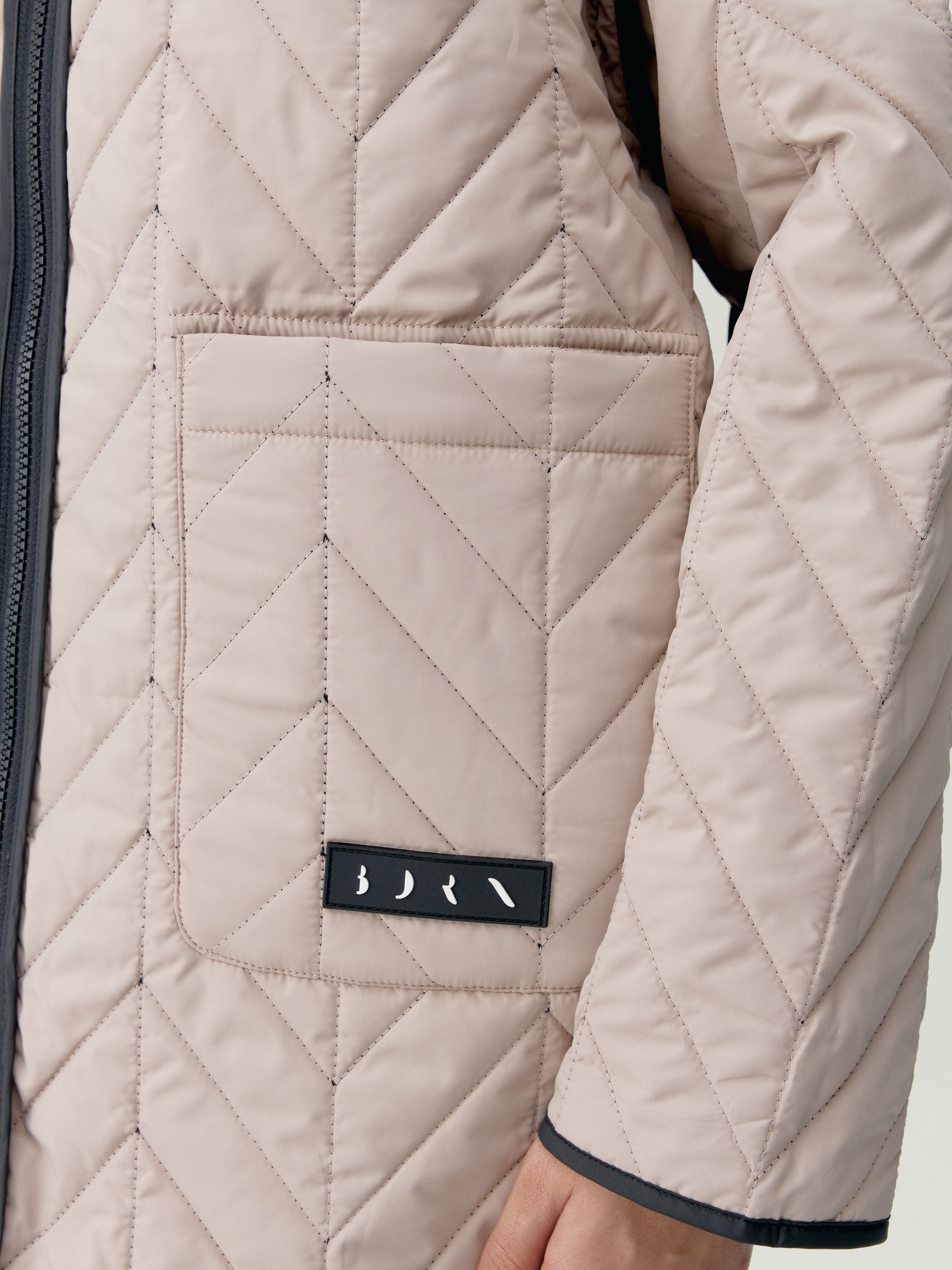 Women's reversible hooded sports coat BORN Black