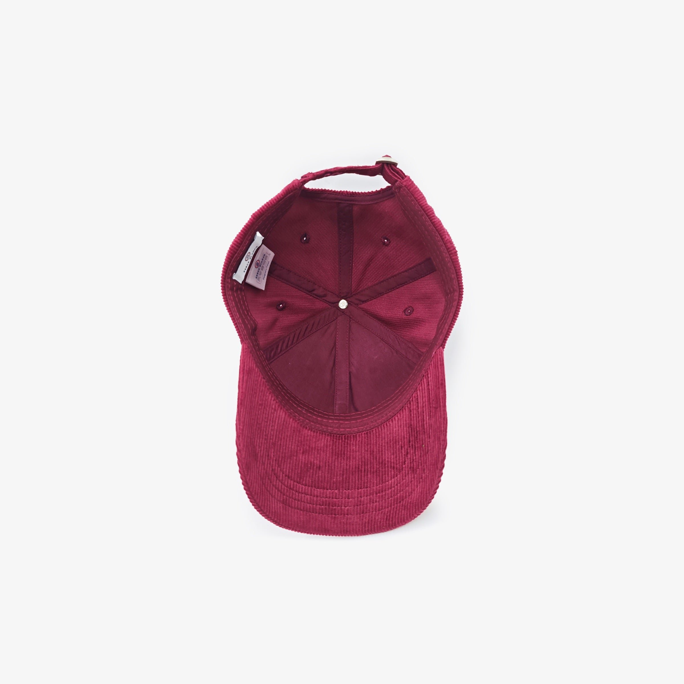 Wine red corduroy logo badge cap SERGE BLANCO Red