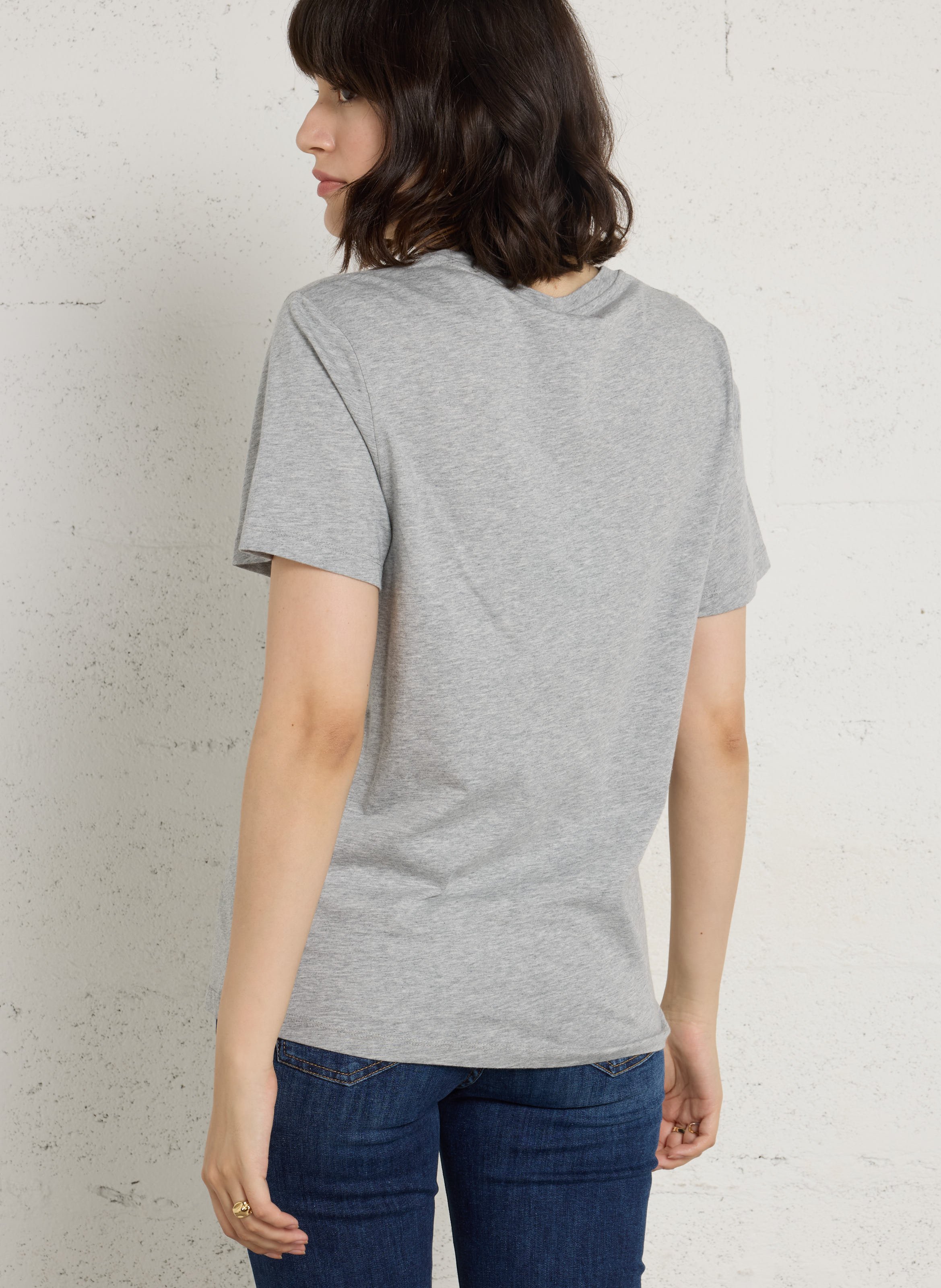 Tee-shirt col rond en coton Liu Jo x Disney LIU JO Gris