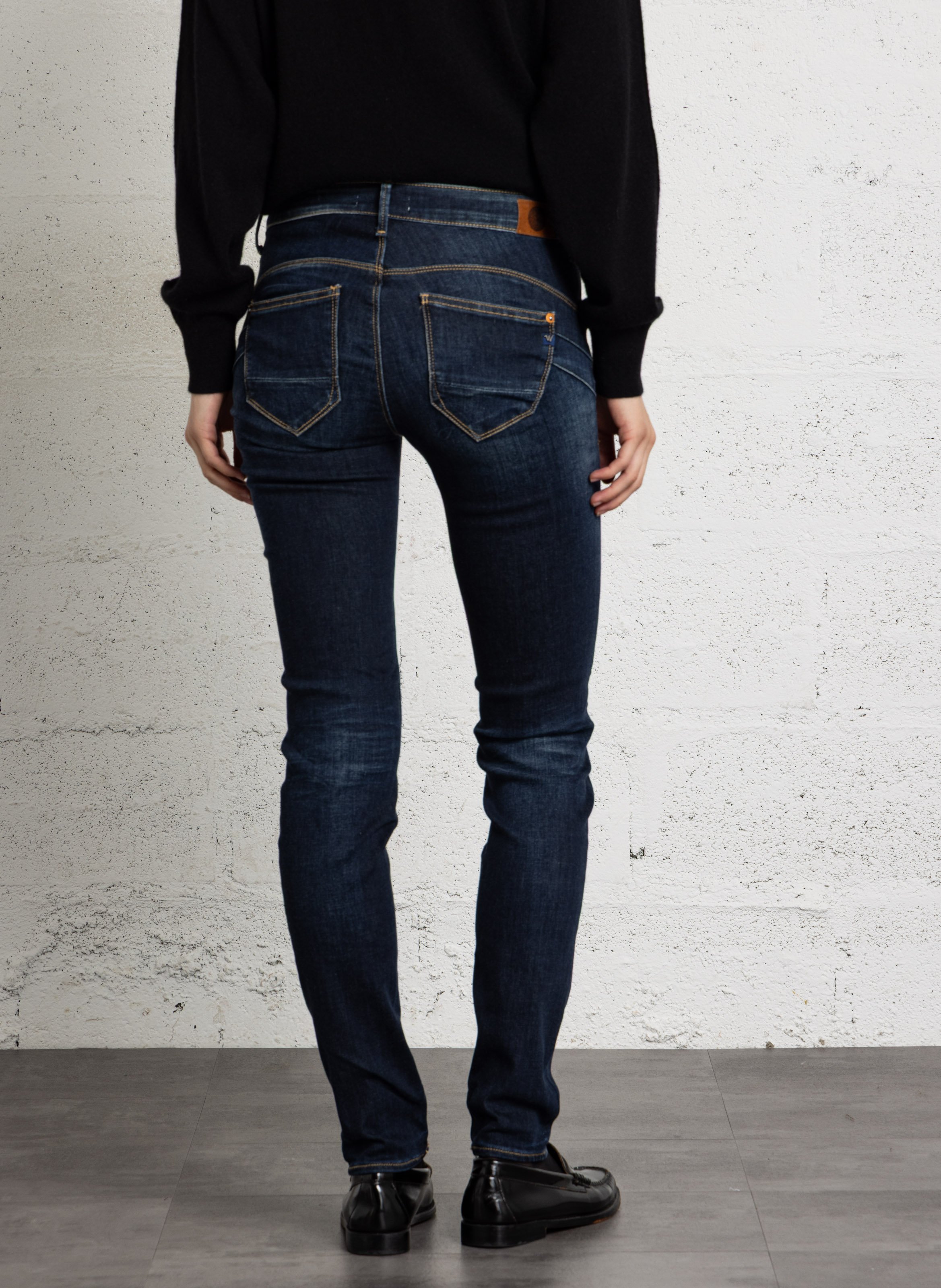 Slimfit-Jeans mit 5 Taschen LE TEMPS DES CERISES Blau