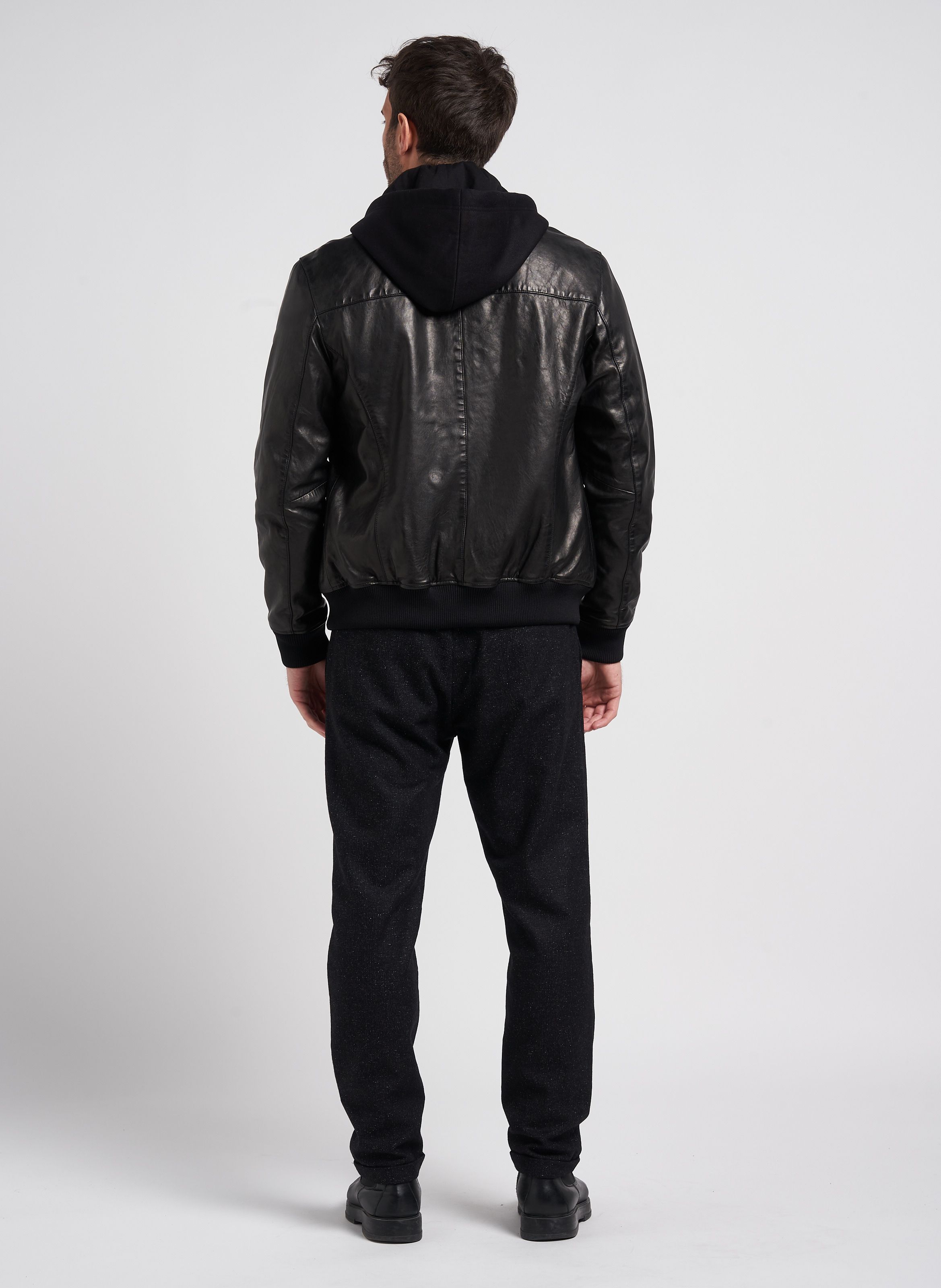 Ikks veste cuir online homme