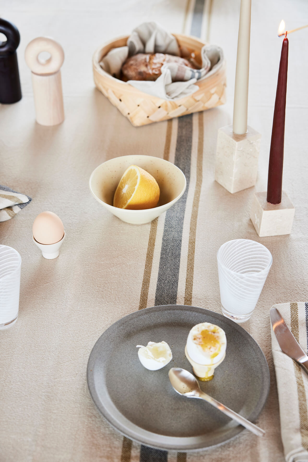 Cotton table cloth OYOY LIVING DESIGN Brown