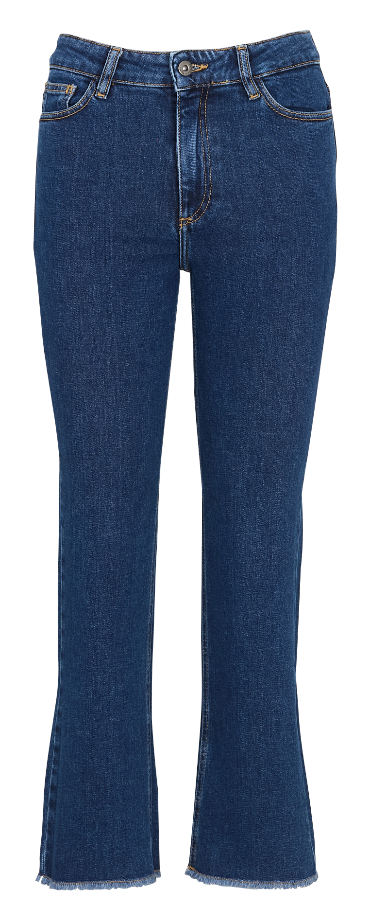 Jean cropped en coton bio LA FEE MARABOUTEE Bleu