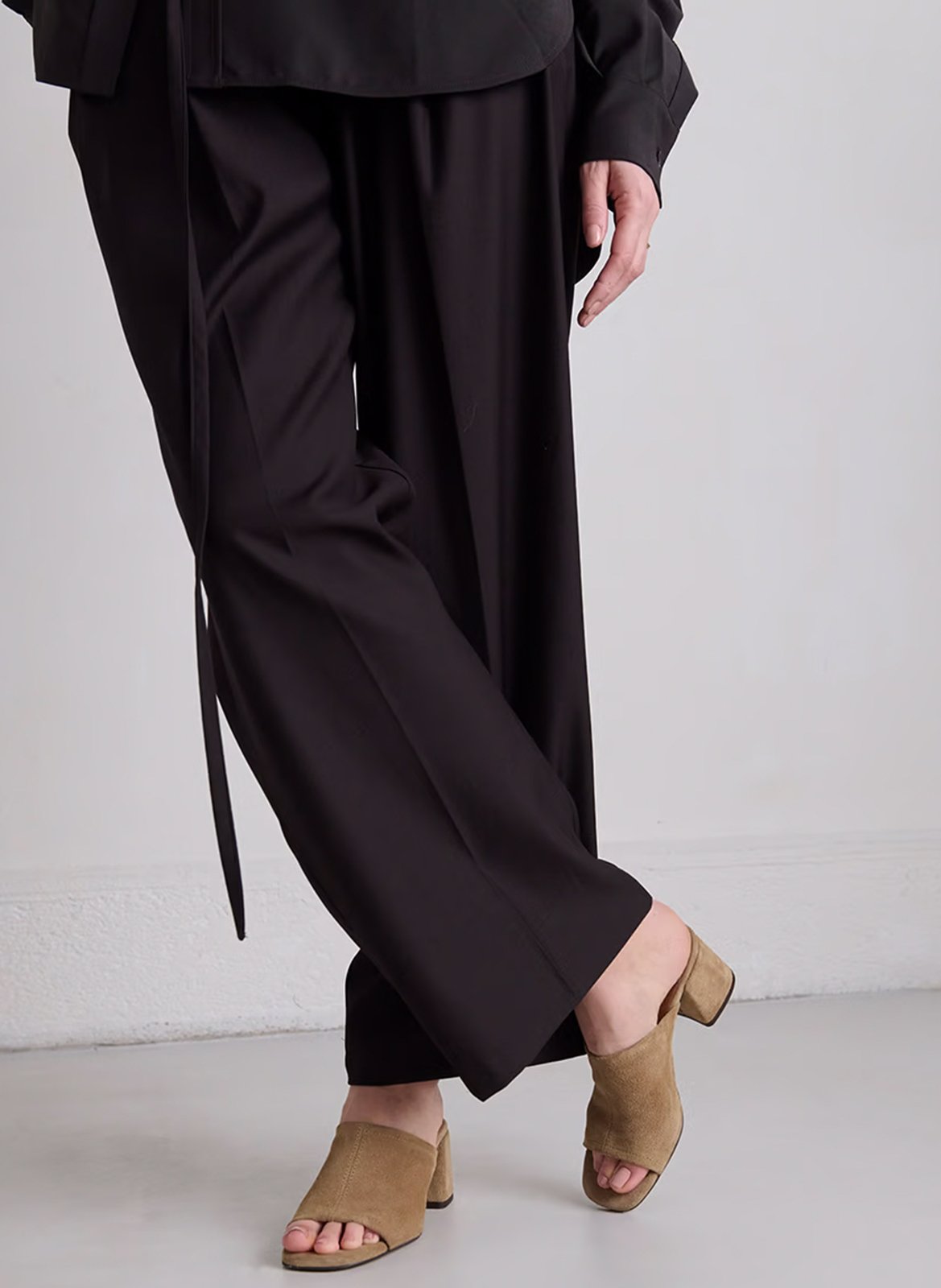 Sandales en cuir velours JONAK Marron