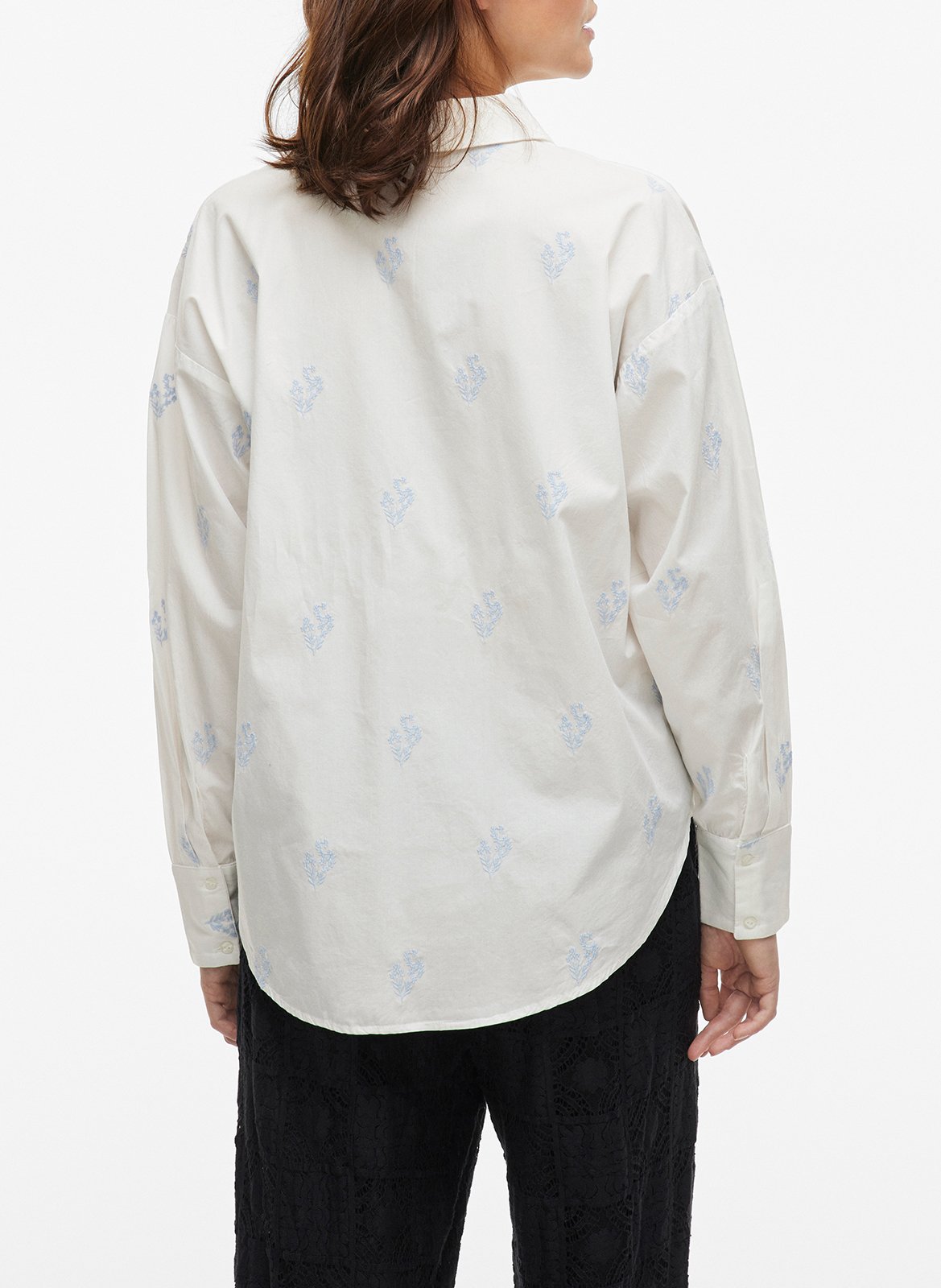 Floral button-up shirt VILA White