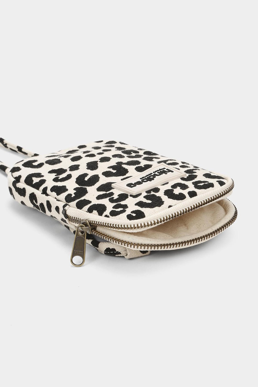 Pochette téléphone en coton HINDBAG Blanc
