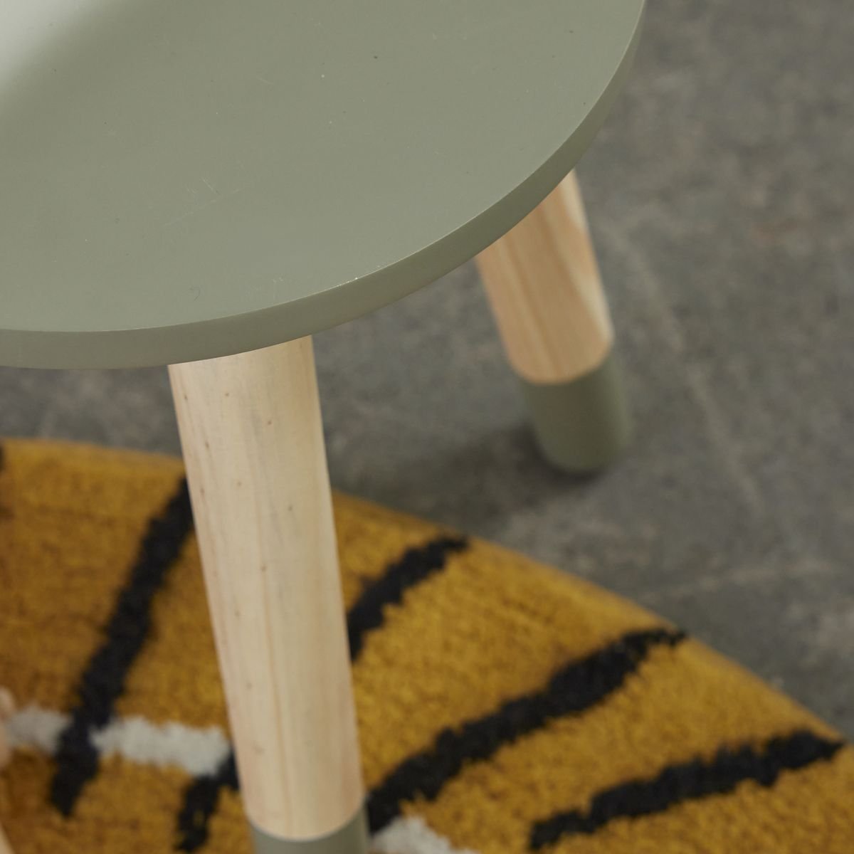 Tabouret rond en mdf FACTORY Vert