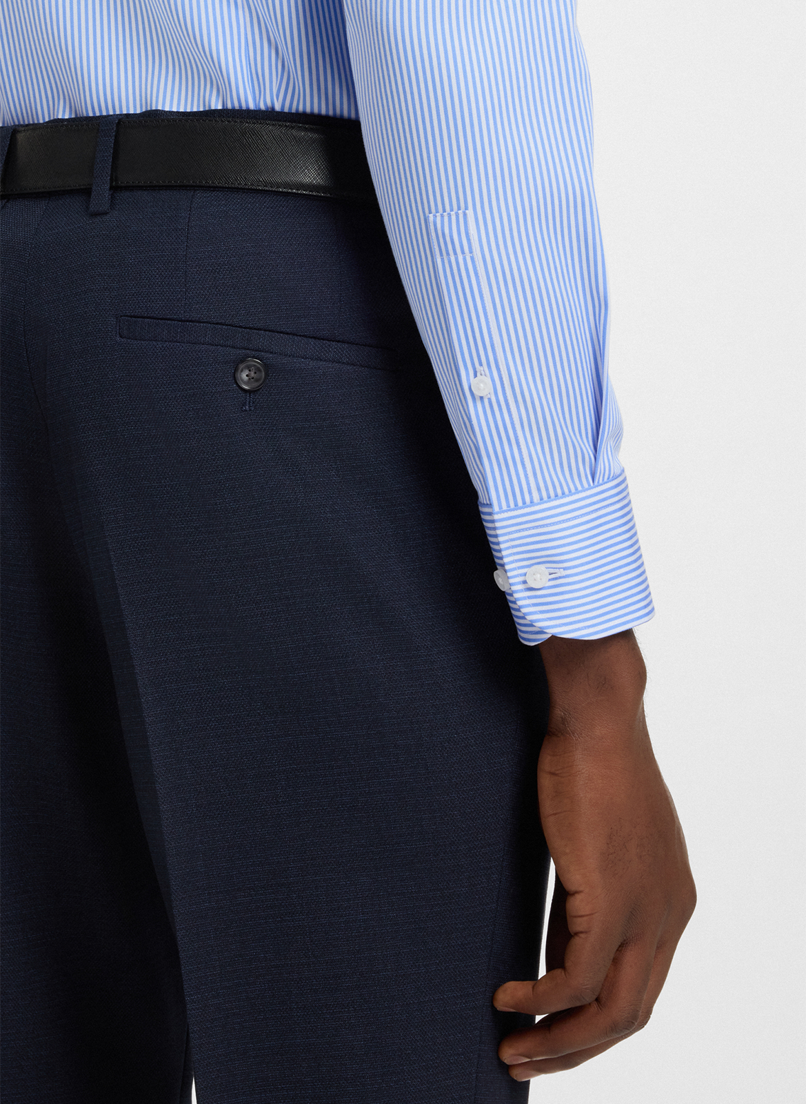 Cotton shirt BOSS Blue