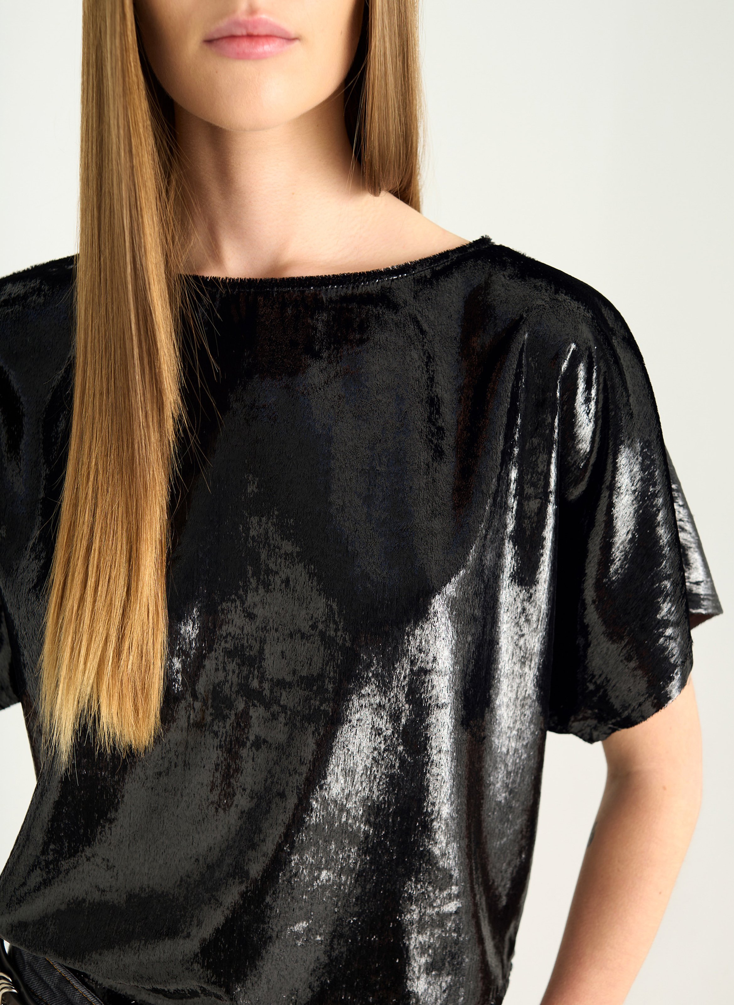 Cotton T-shirt COTELAC Black